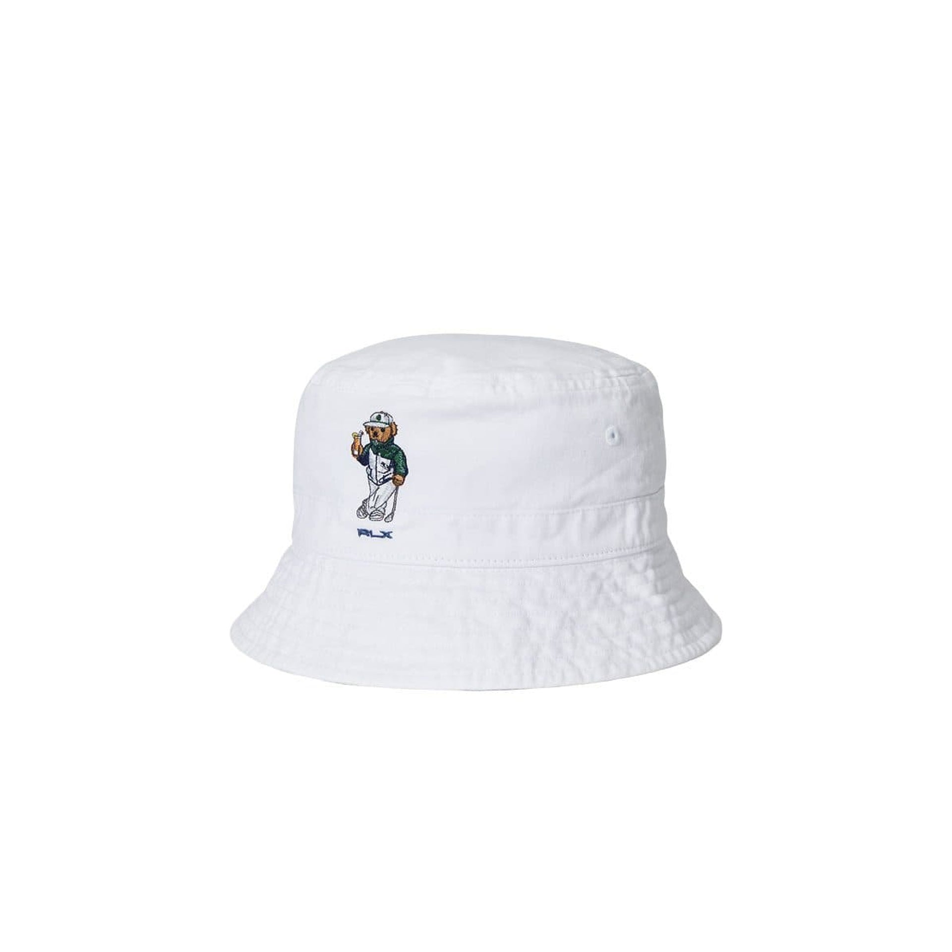 RL BUCKET CAP WHITE