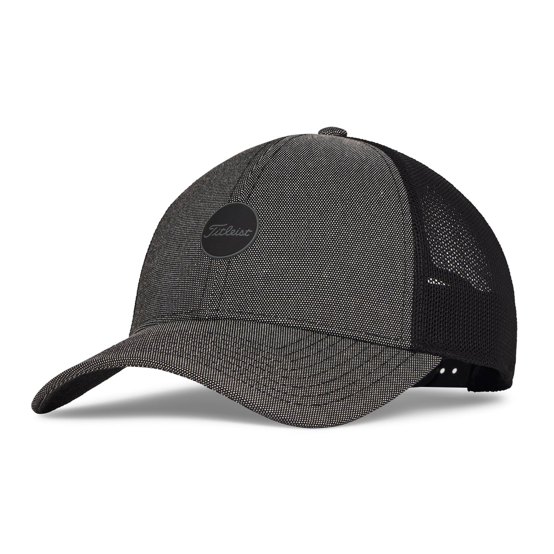TITLEIST MONTAUK MESH CAP BLACK/BLACK