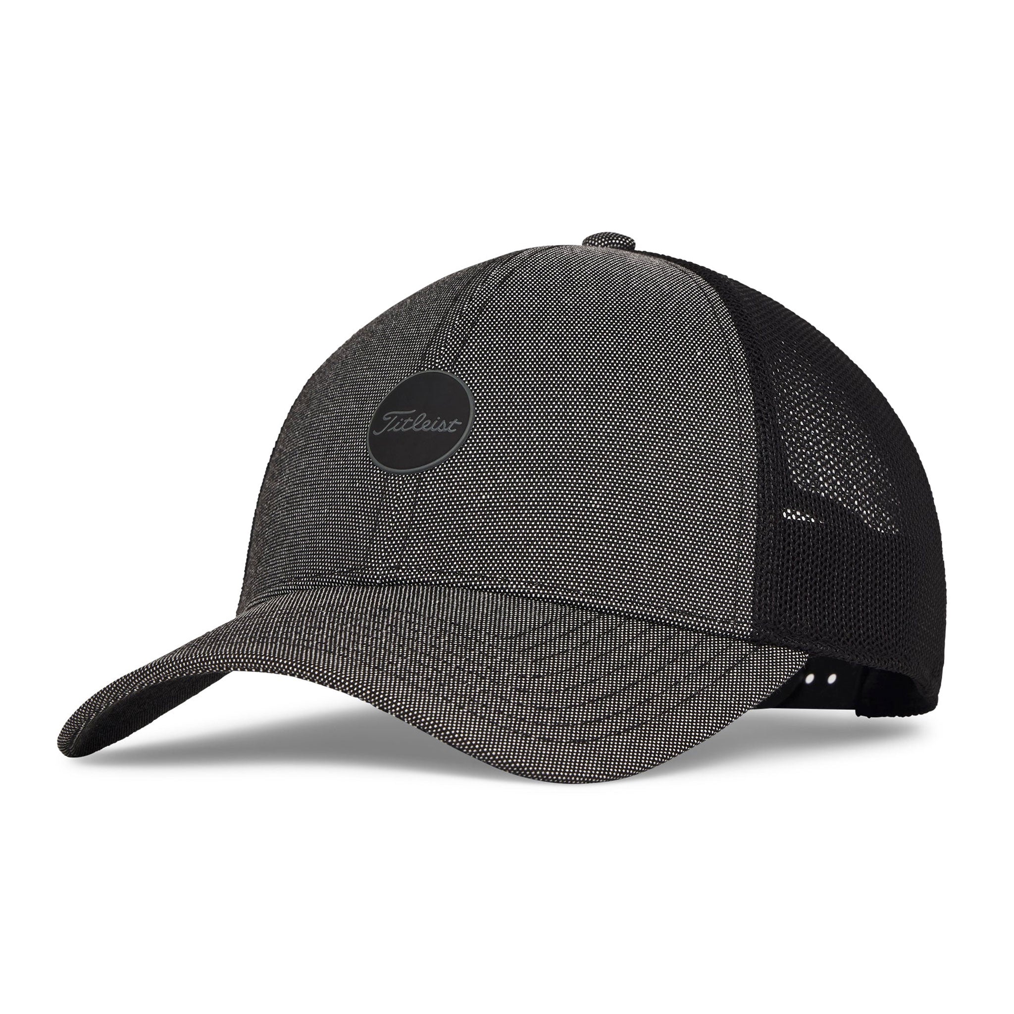 TITLEIST MONTAUK MESH CAP BLACK/BLACK