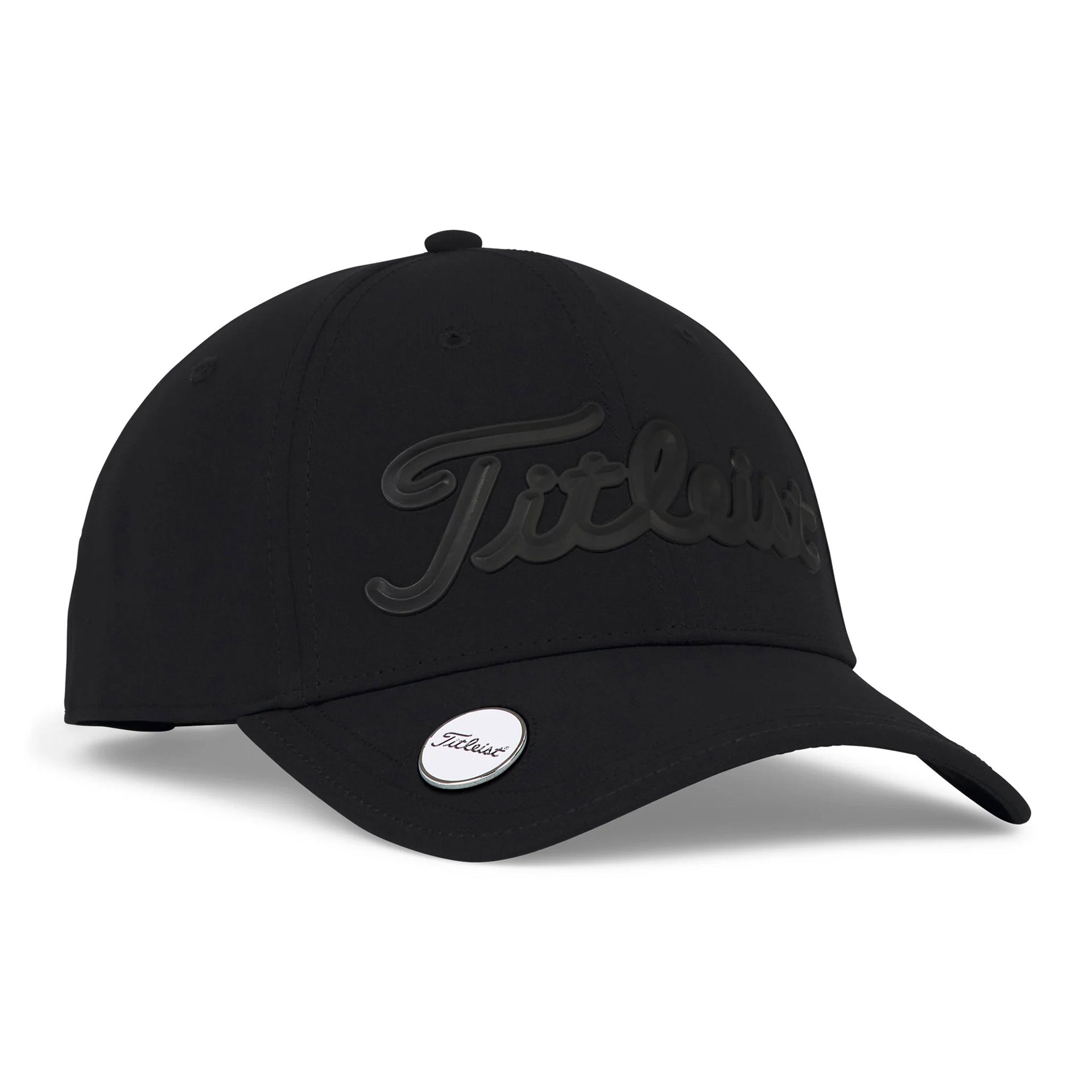 TITLEIST PLAYERS PERFORMANCE BALL MARKER CAP BLACK/BLACK