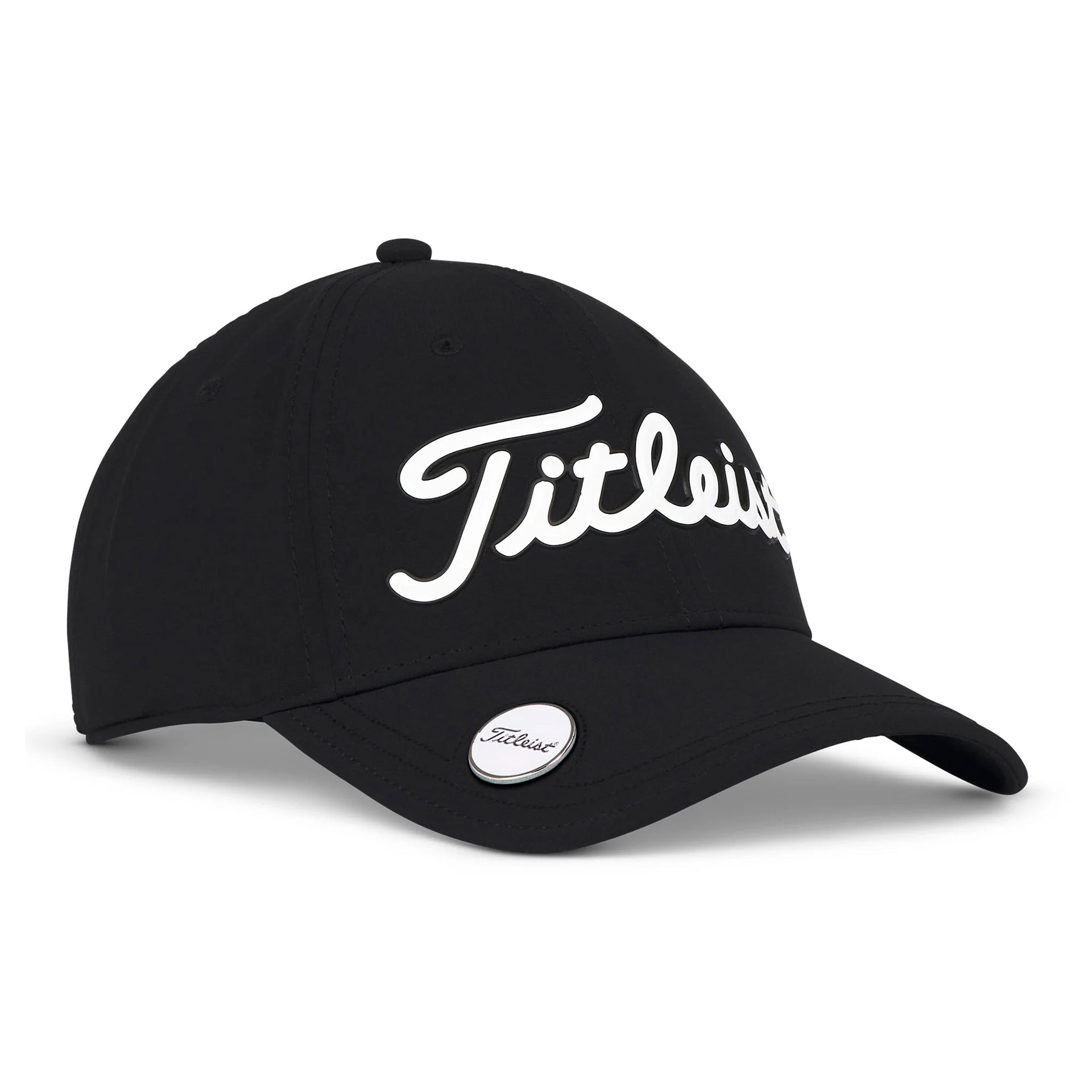 TITLEIST PLAYERS PERFORMANCE BALL MARKER CAP BLACK/WHITE