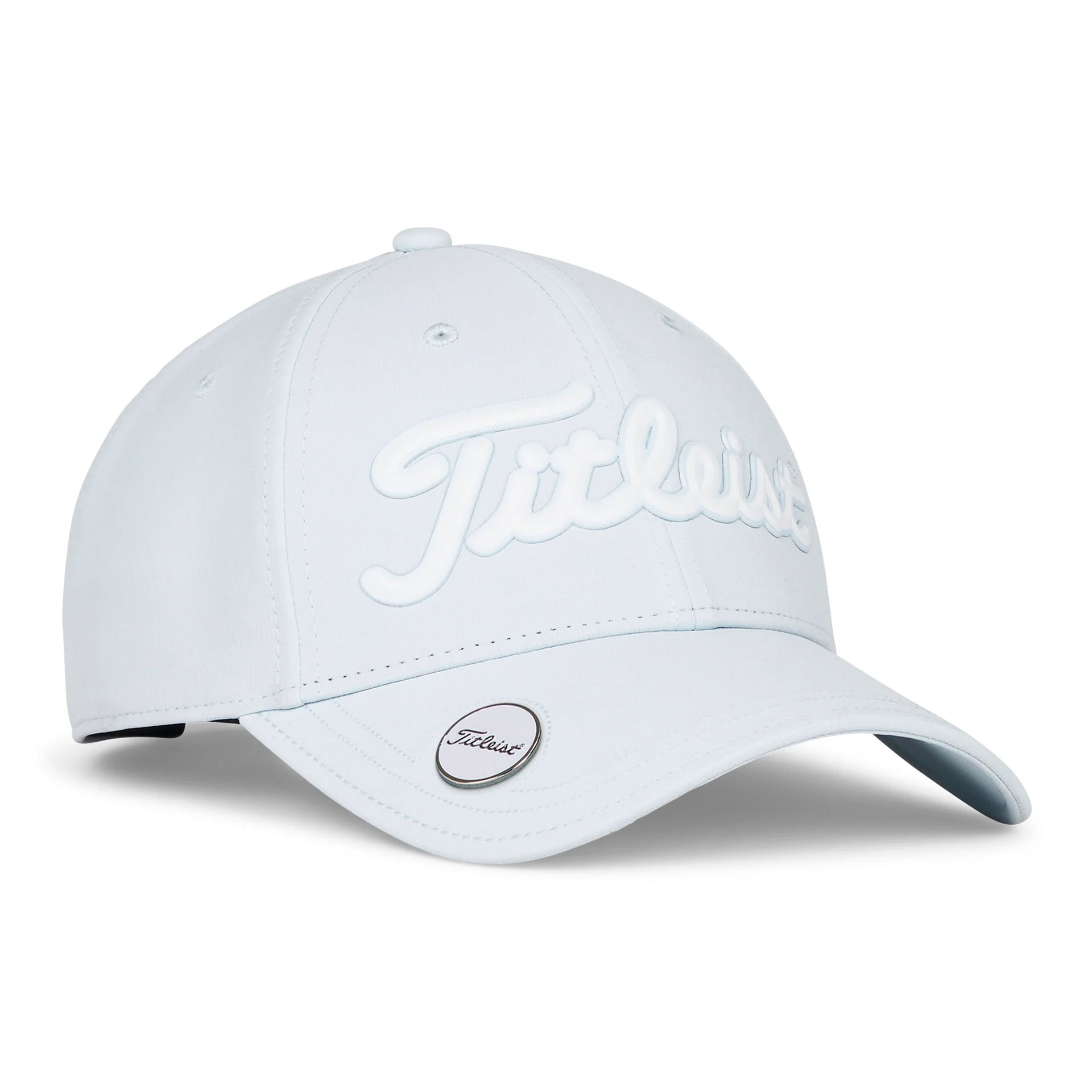 WHITE/WHITE PLAYERS PERFORMANCE BALL MARKER CAP