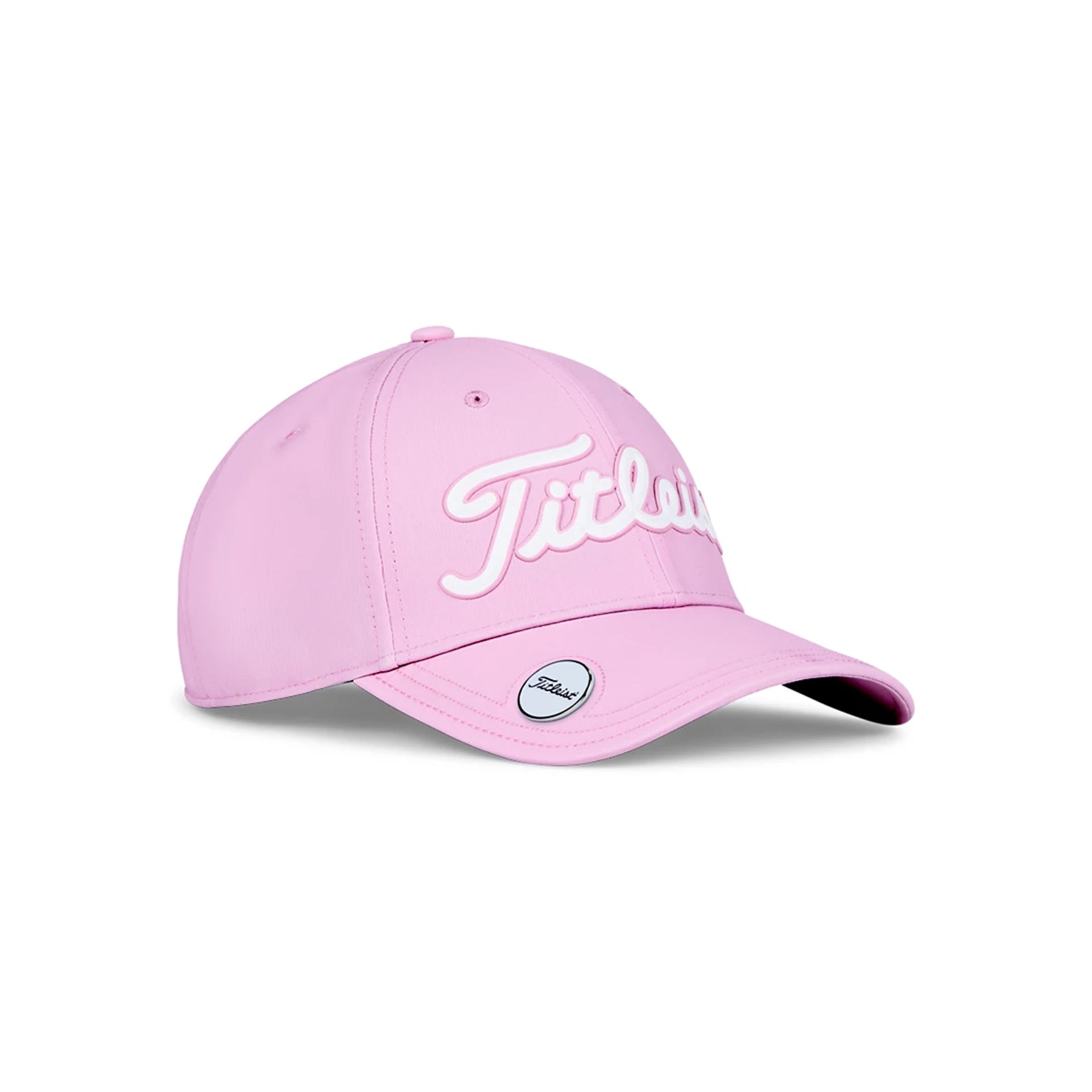 SOFT PINK/WHITE PLAYERS PERFORMANCE BALL MARKER CAP