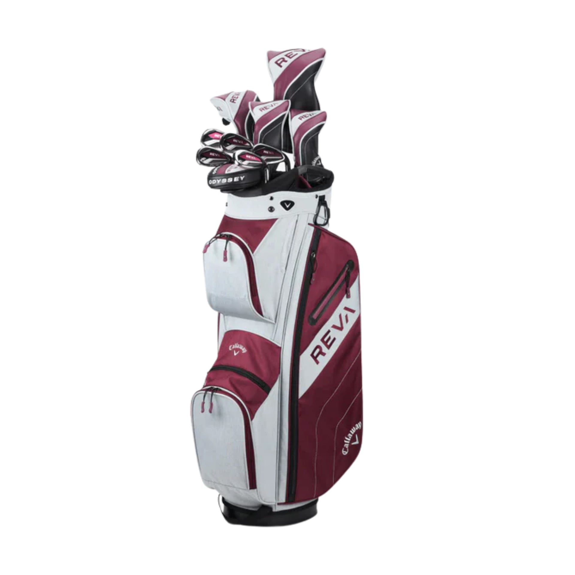 WOMEN’S REVA 11-PIECE CART BAG COMPLETE SET EGGPLANT