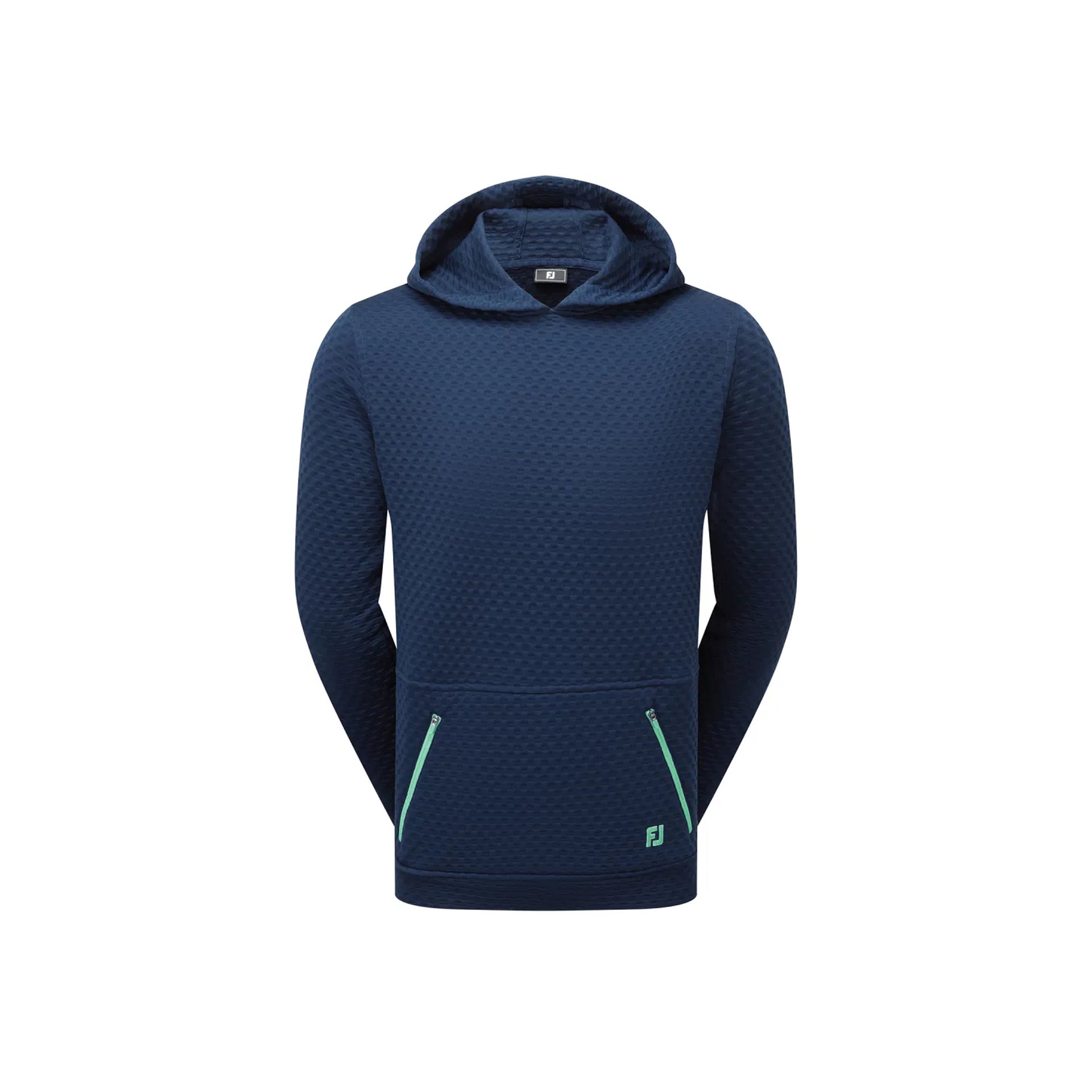 FJ TEXTURED KNIT HOODIE NAVY L