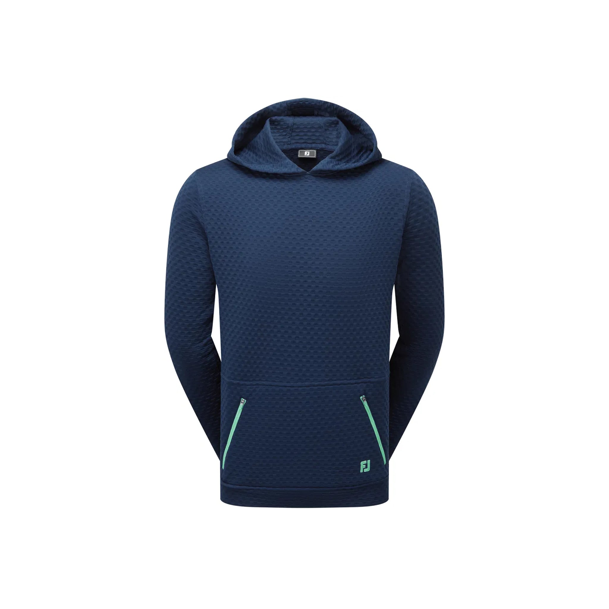 FJ TEXTURED KNIT HOODIE NAVY L