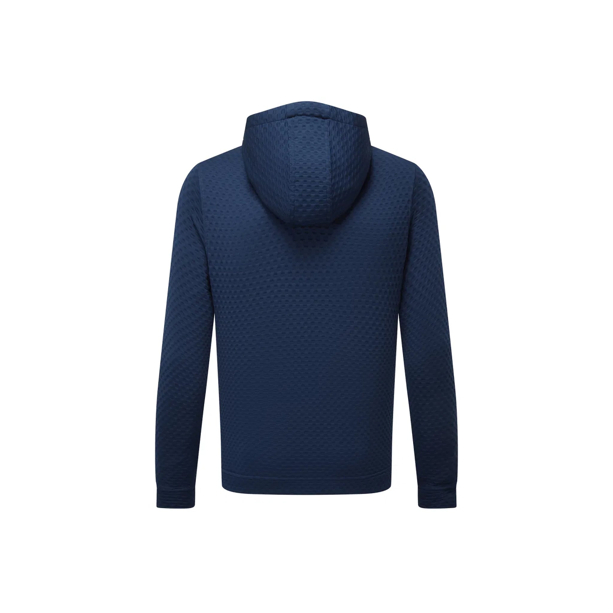 FJ TEXTURED KNIT HOODIE NAVY M