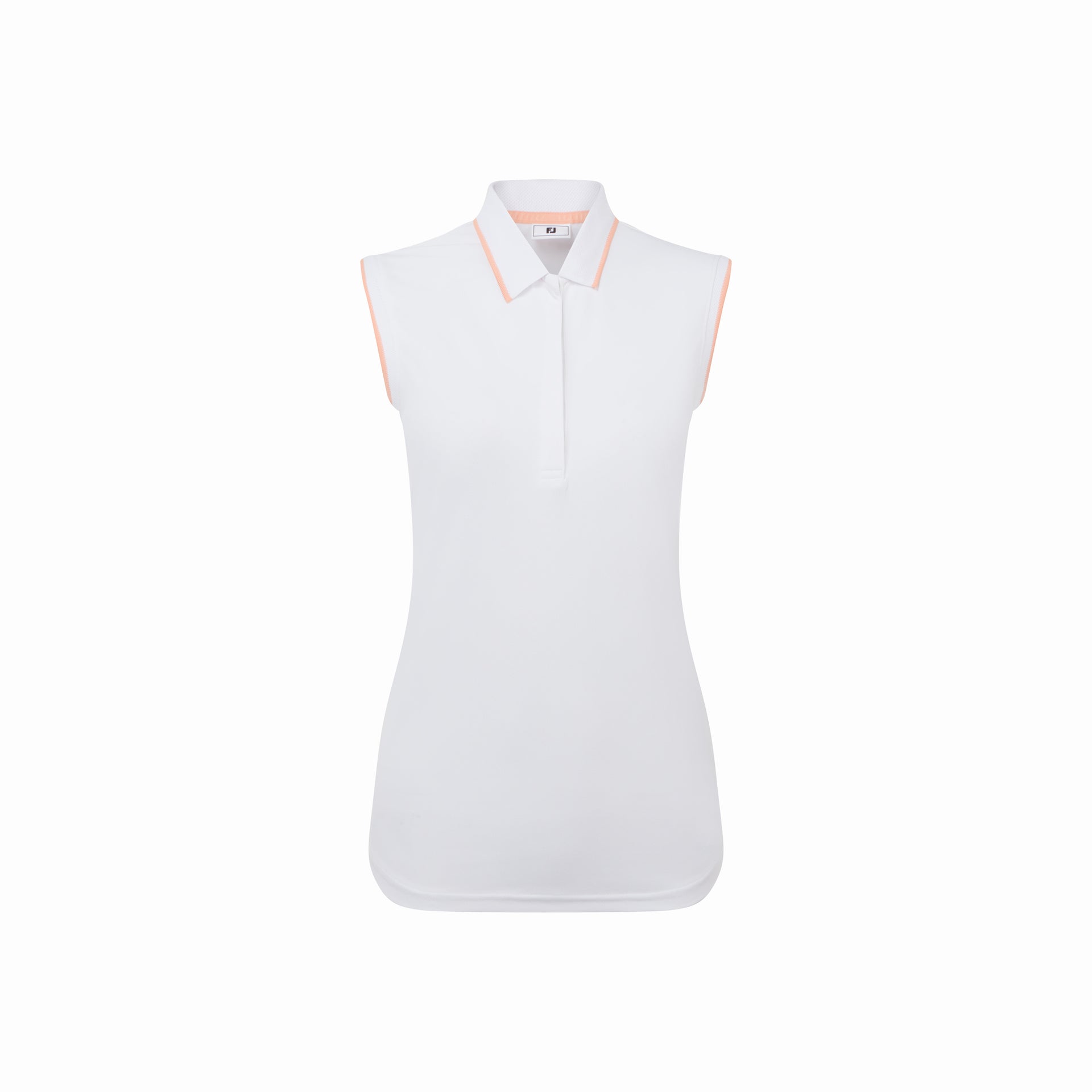 SLEEVELESS POLO WHITE