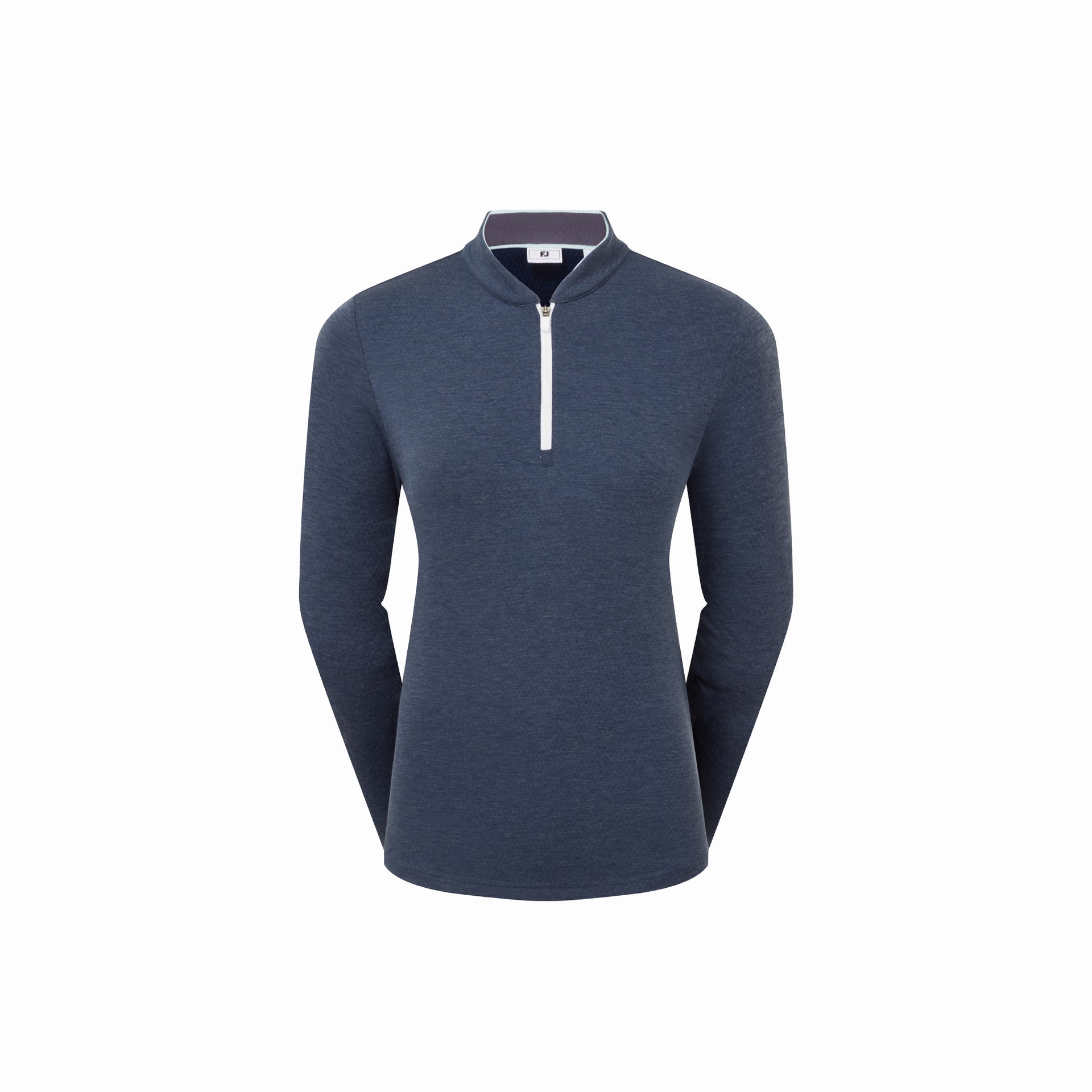 1/4 ZIP BLADE COLLAR MIDLAYER NAVY/DUSTY VIOLET/GLACIAL BLUE