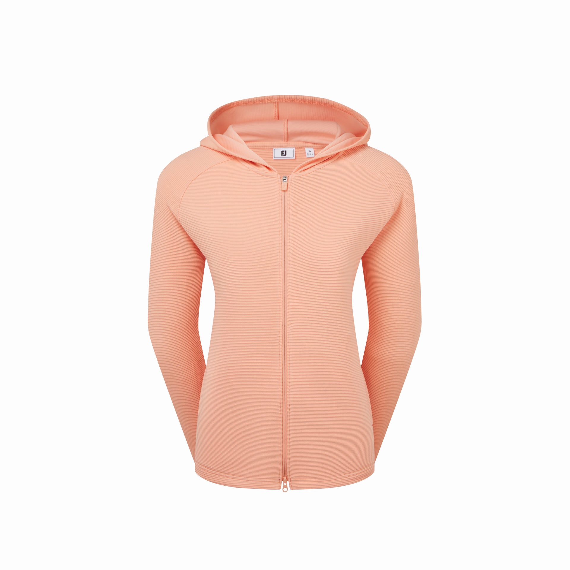 FULL-ZIP OTTOMAN HOODIE DESERT PEACH