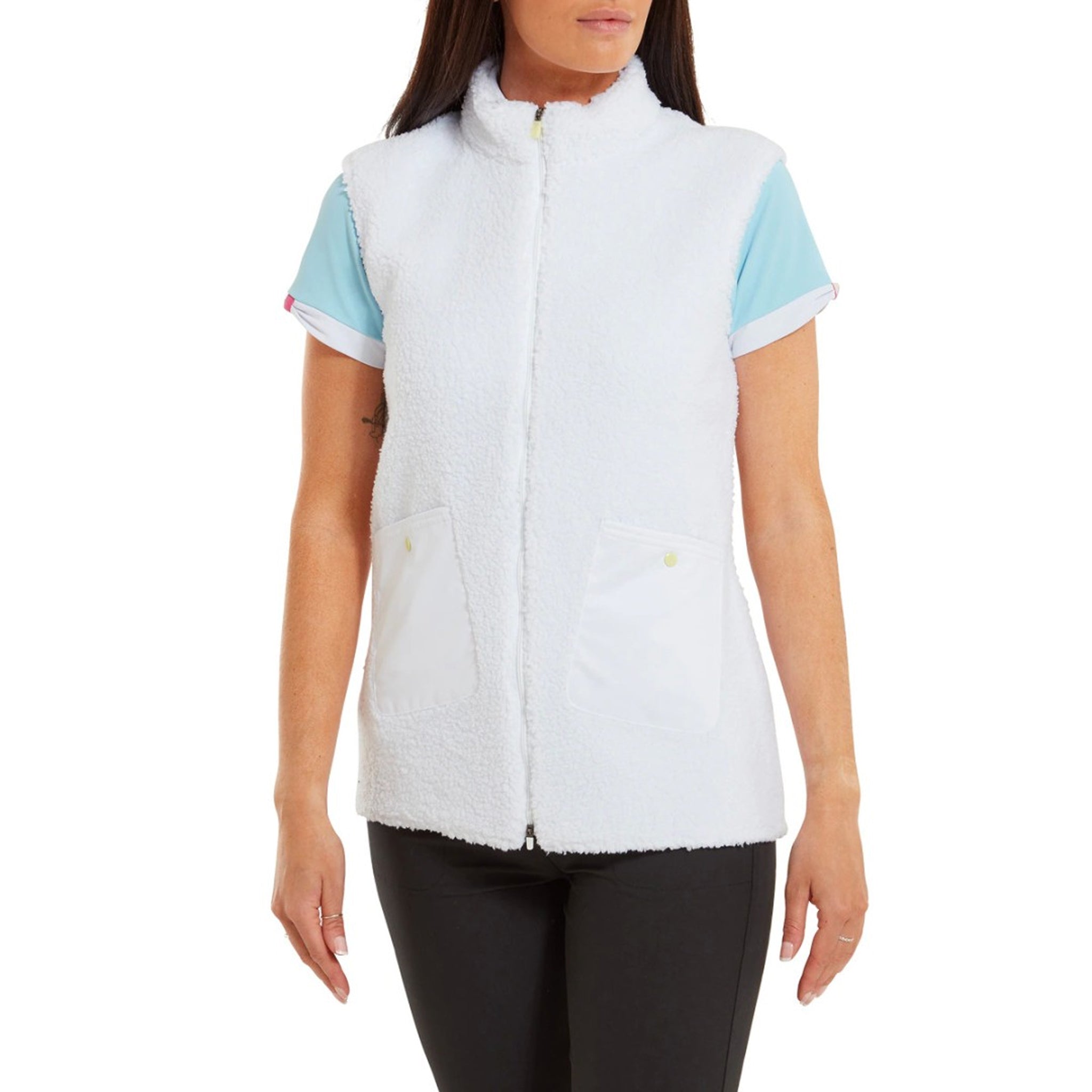 FJ SHERPA VEST WHT WITH WHT POCKETS M