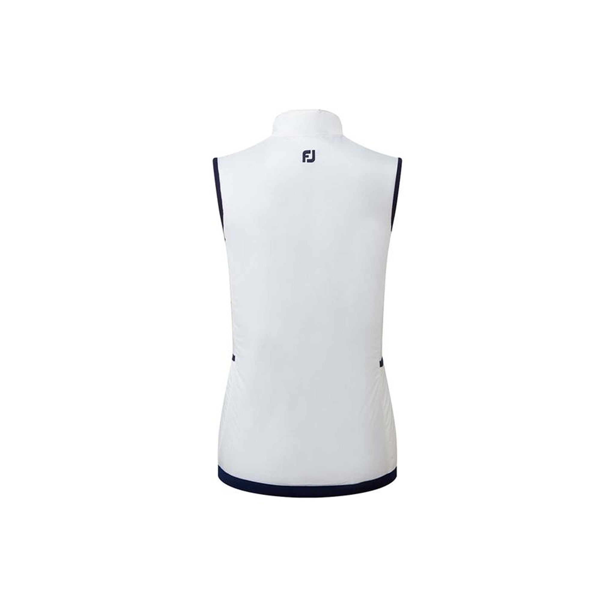 FJ REVERSIBLE INSULATED VEST WHITE N NAVY HNDSTOOTH M
