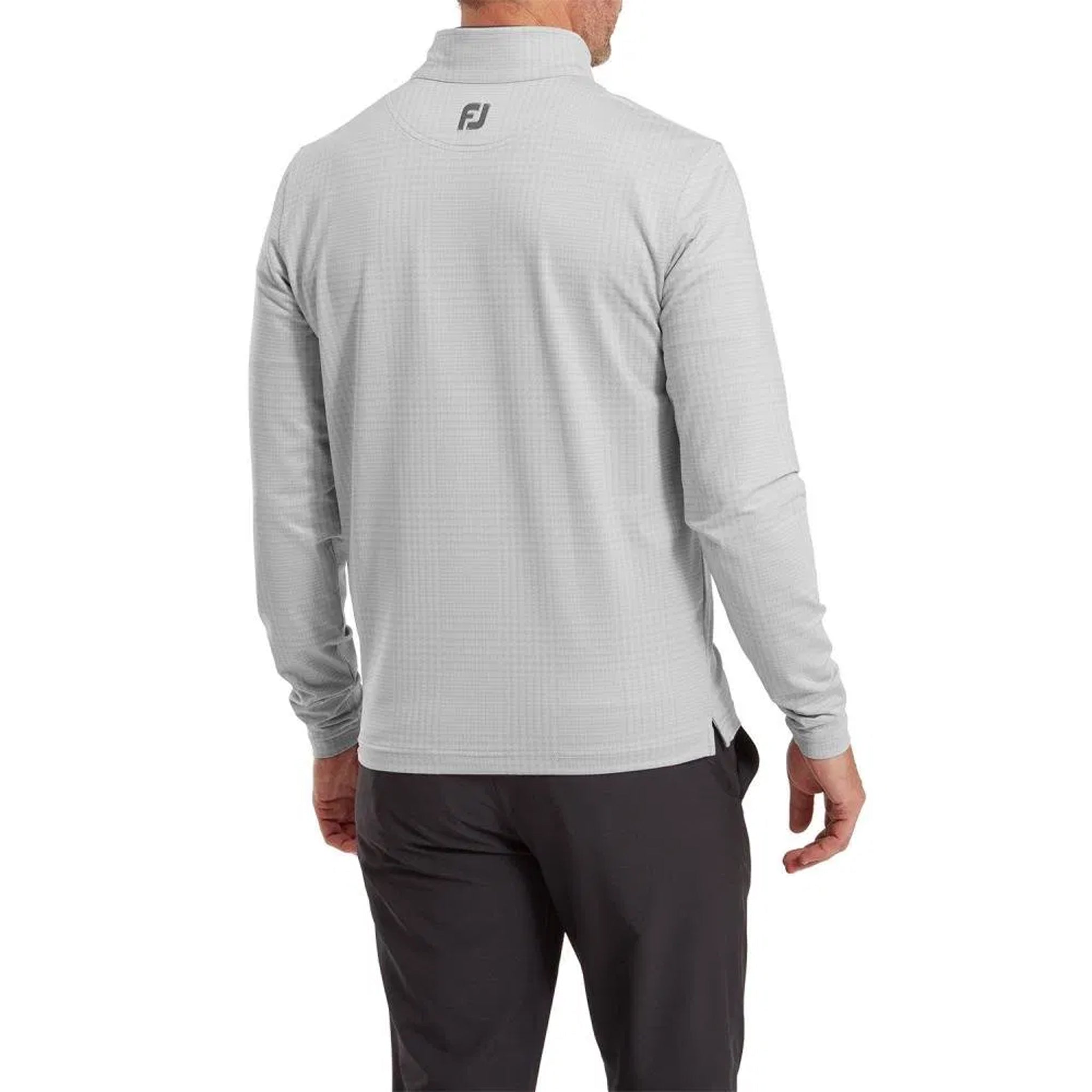 FJ EU GLEN PLAID PRT MIDLAYER GREY XL