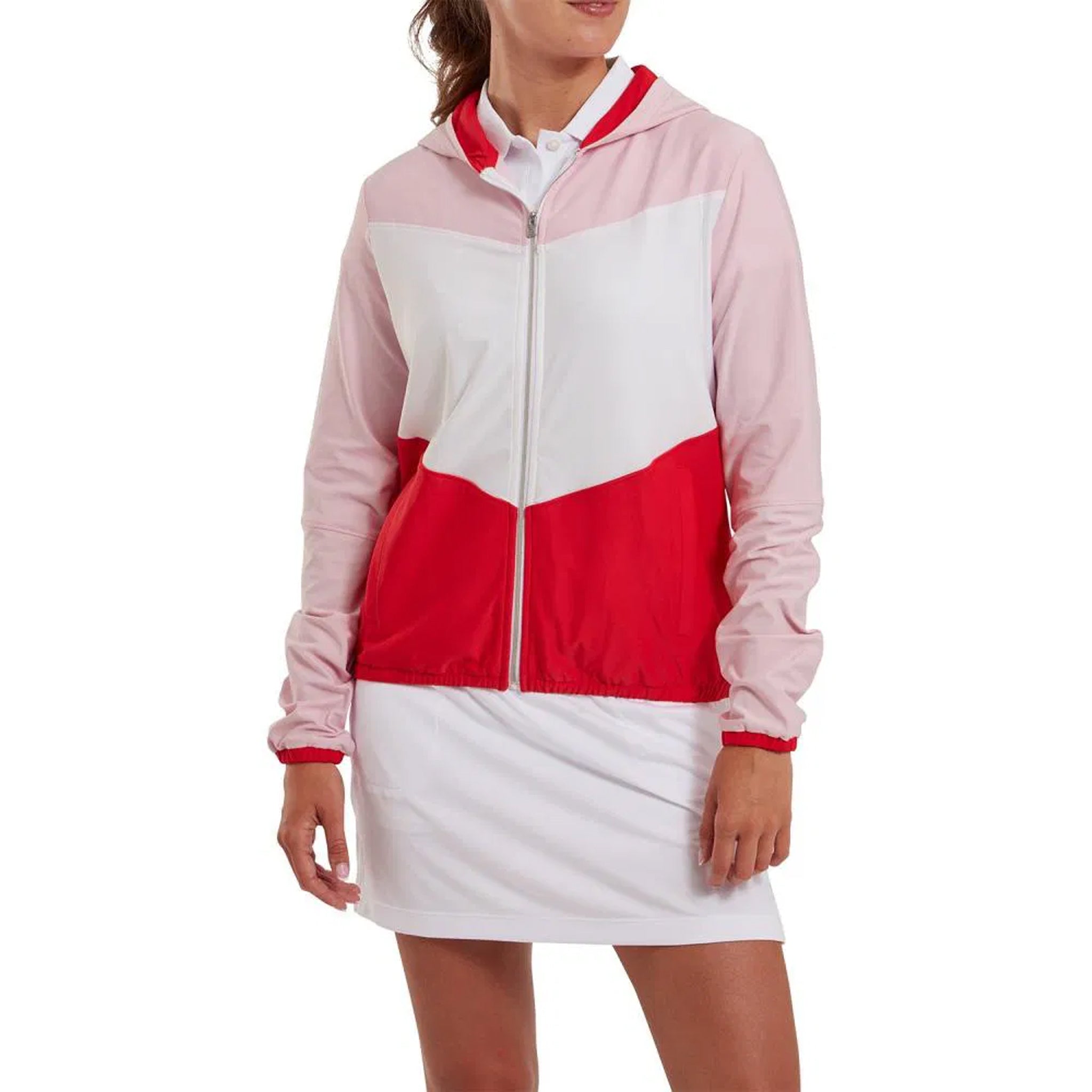 FJ EU F-ZIP HOODY WOMENS PINK/RED S