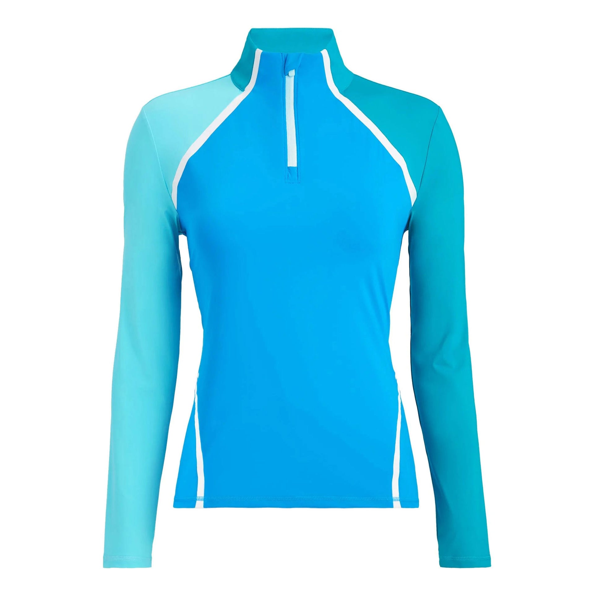 G4 COLOUR BLOCK SILKY TECH QUARTER ZIP PULLOVER CTLNA / L