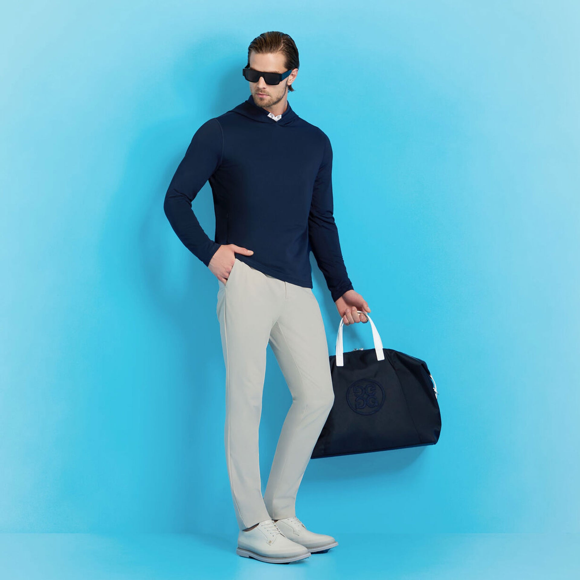 G4 BRUSHED BACK TECH TERRY HOODIE TWILIGHT / L