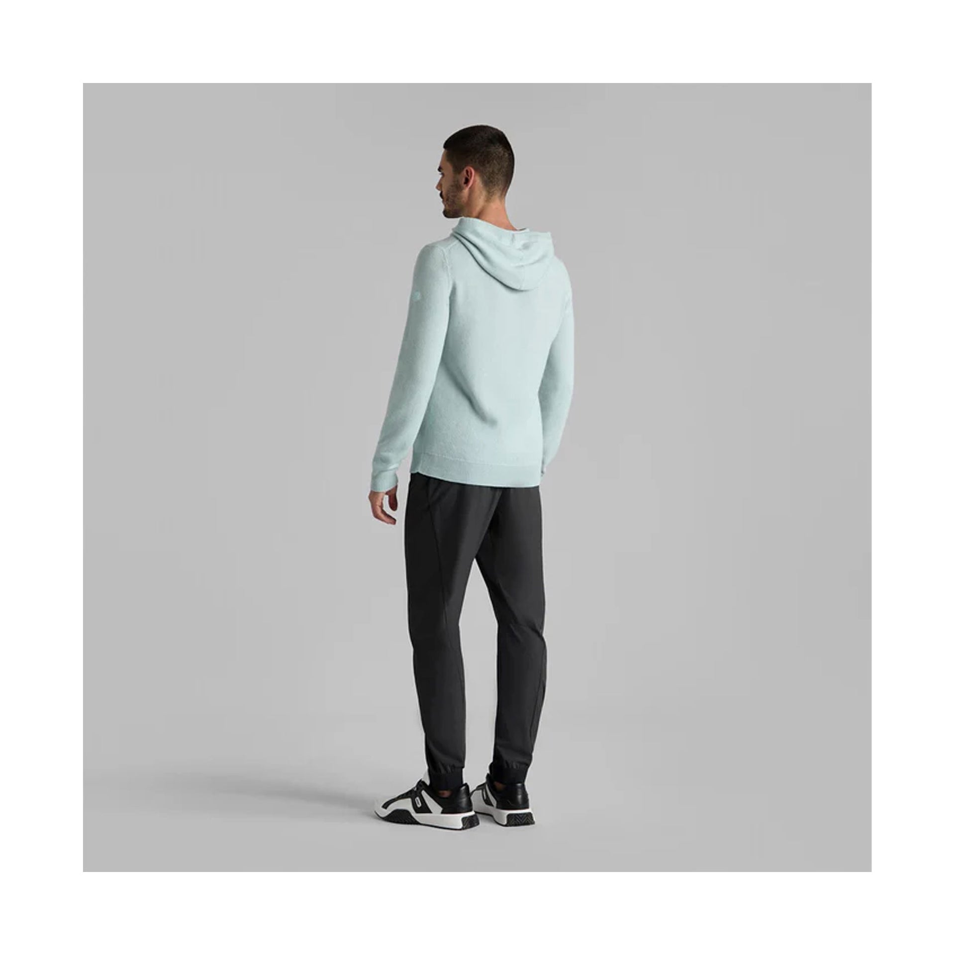 G4 WASHABLE CASHMERE HOODED SWEATER DAYBREAK / L