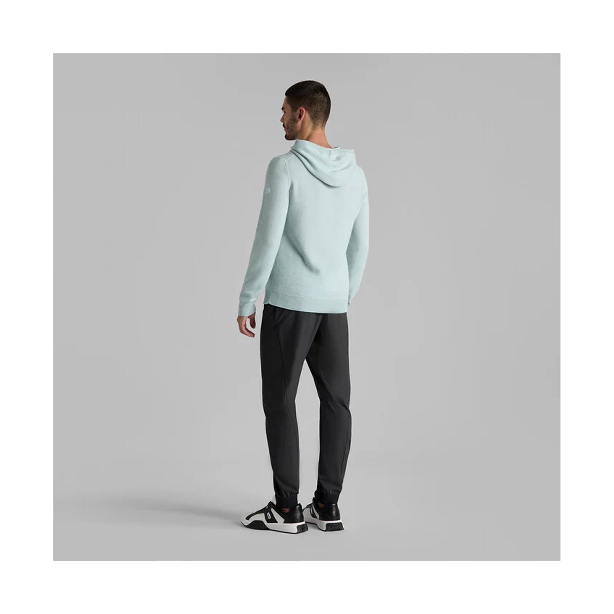 G4 WASHABLE CASHMERE HOODED SWEATER DAYBREAK / L