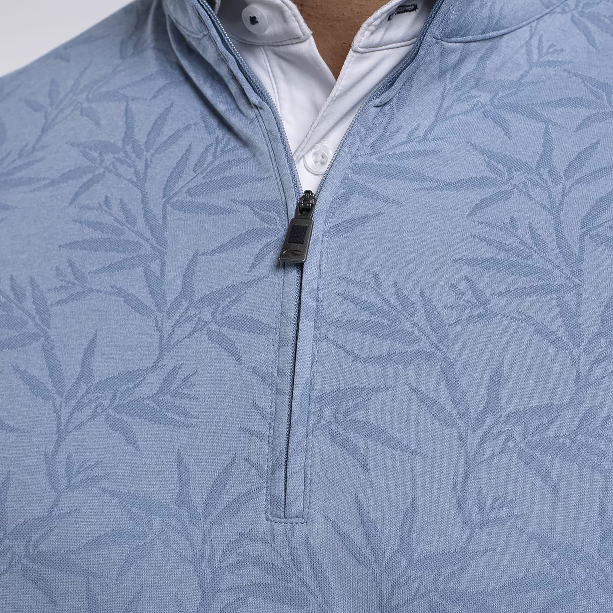 KJ MENS HALF ZIP NEPTUNE/POWDER BLUE / 48