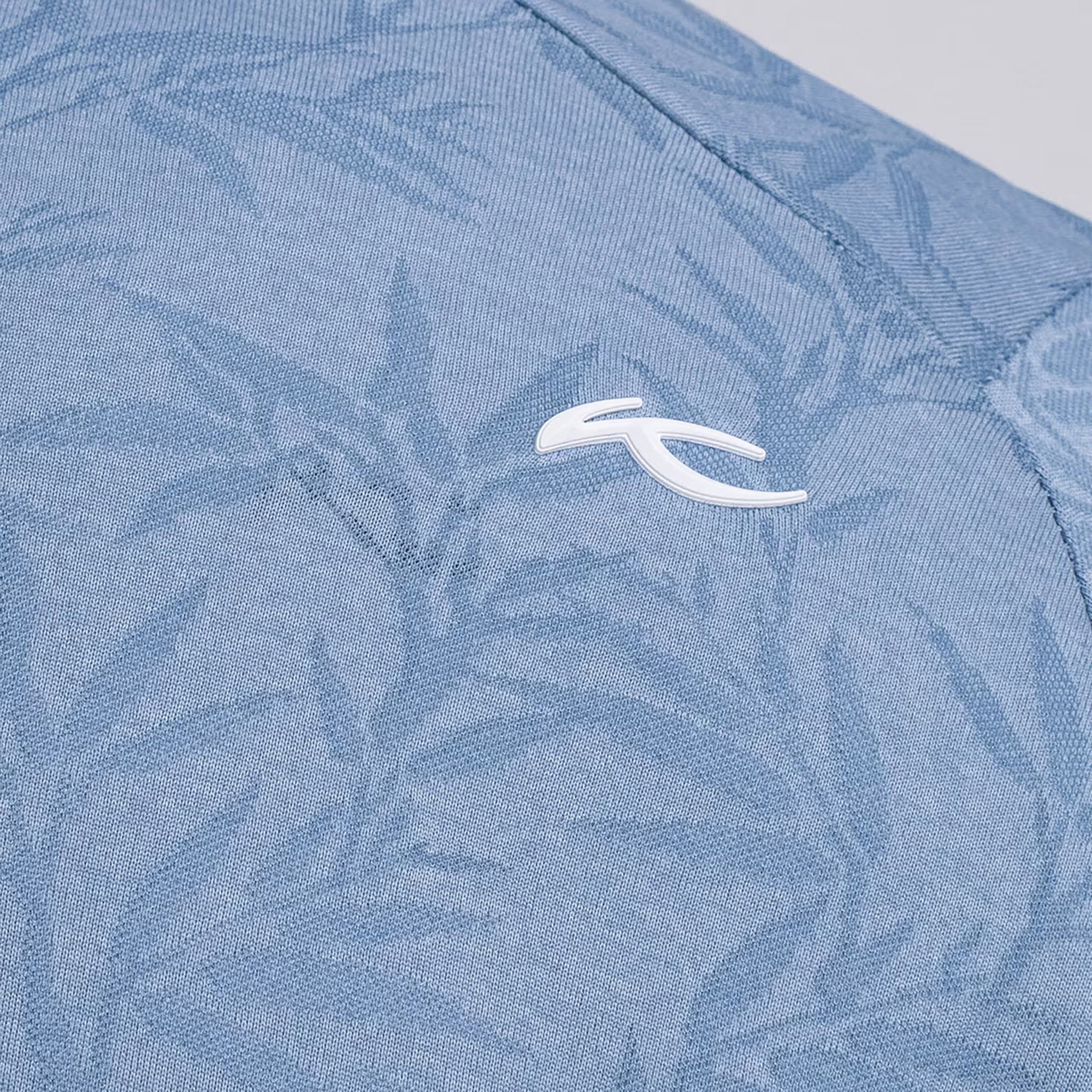 KJ MENS HALF ZIP NEPTUNE/POWDER BLUE / 48