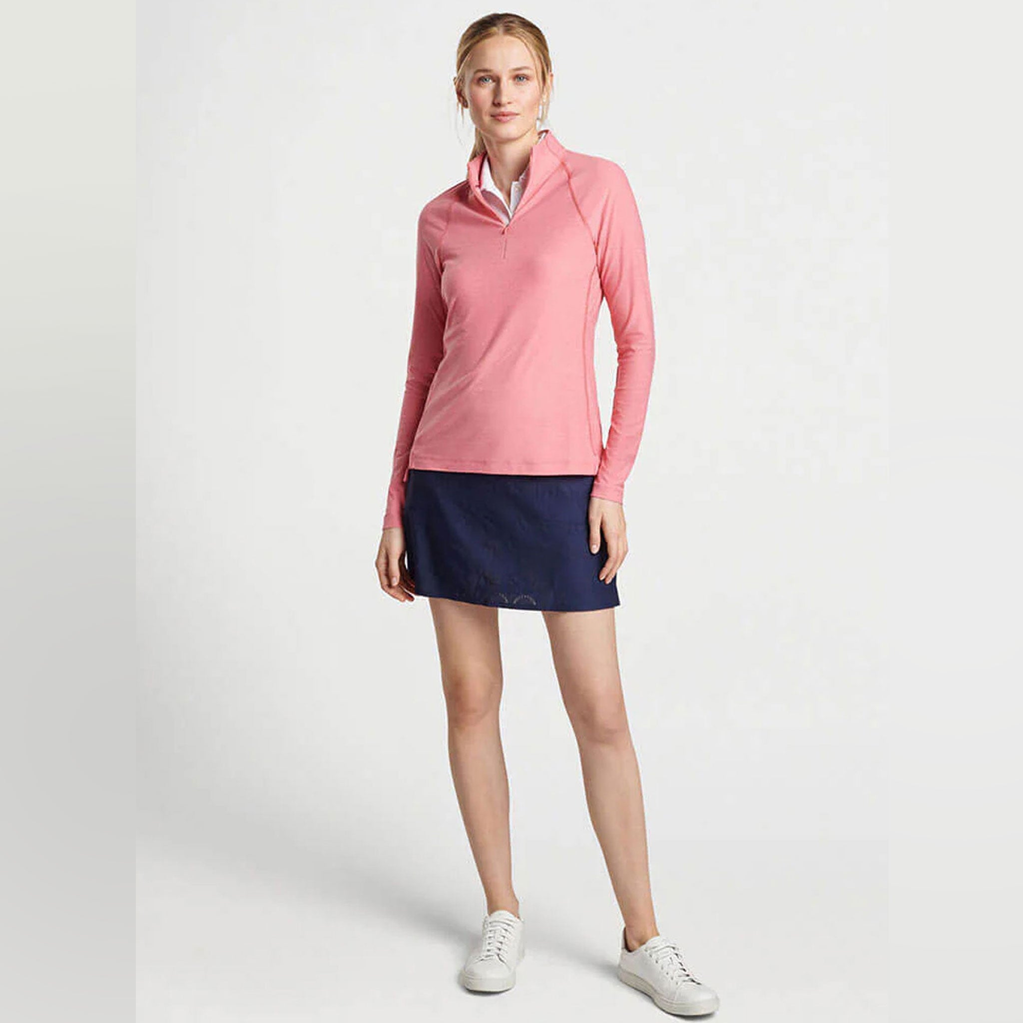 PM LADIES MELANGE RAGLAN SLEEVE PERTH LAYER PRISM / L