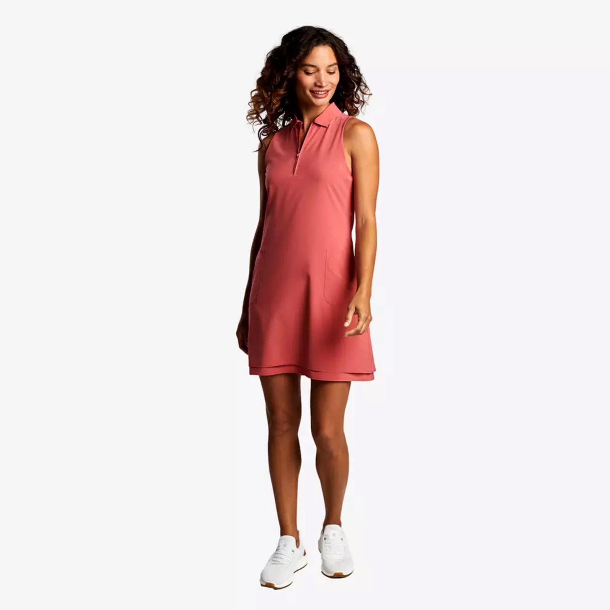 PM CARNER SLEEVELESS SPORT DRESS CARDINAL RED / L