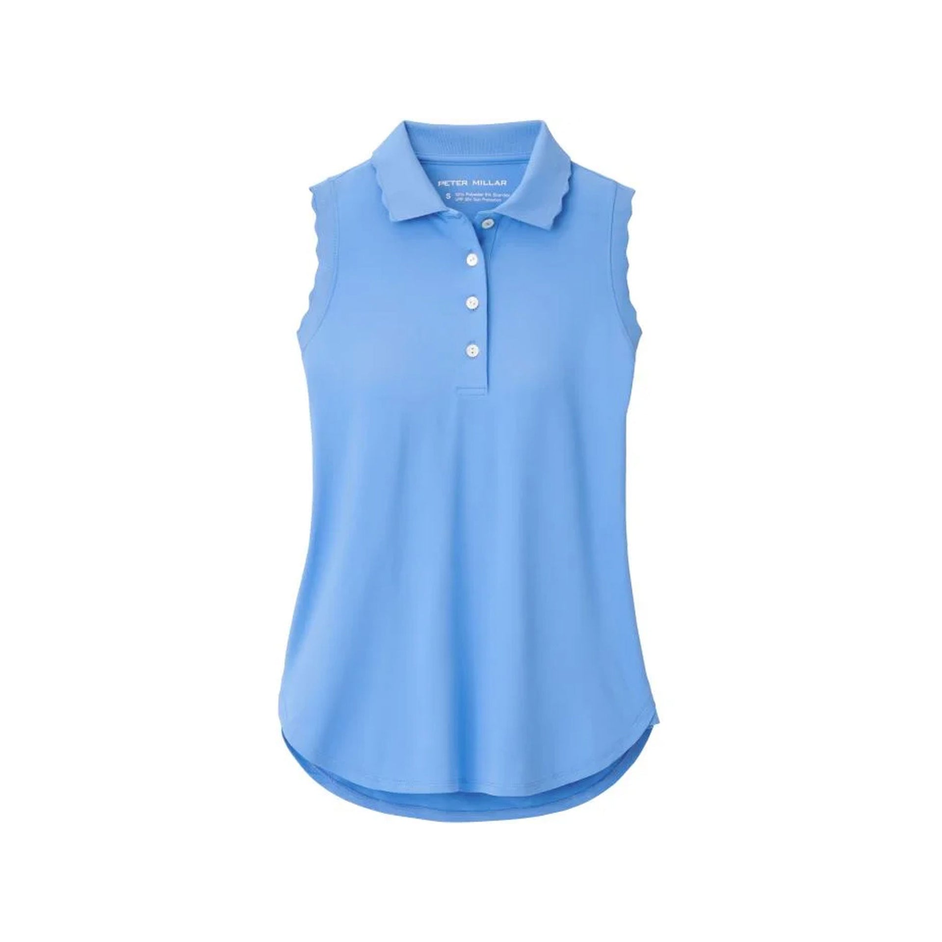 PM OPAL SLEEVELESS STRETCH JERSEY POLO BONNET / M