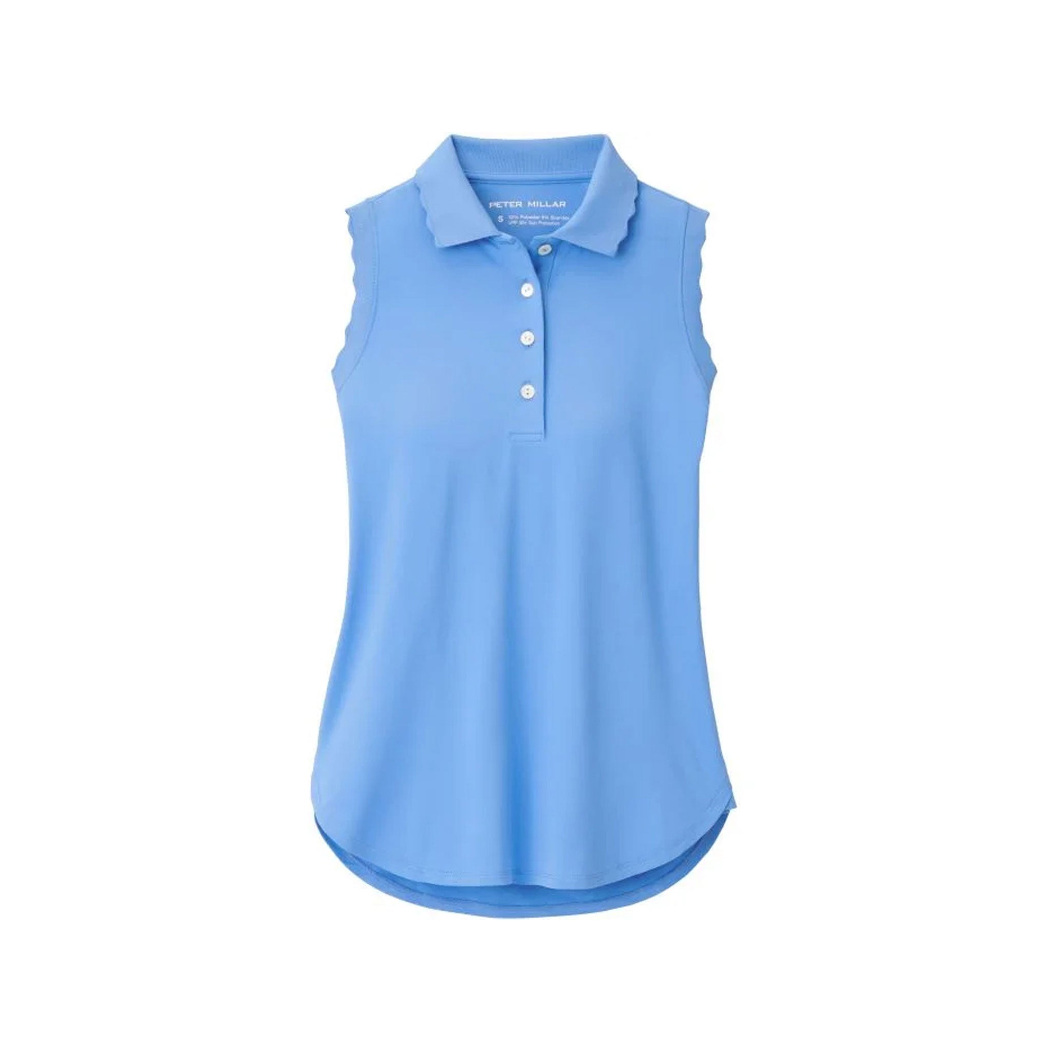PM OPAL SLEEVELESS STRETCH JERSEY POLO BONNET / M