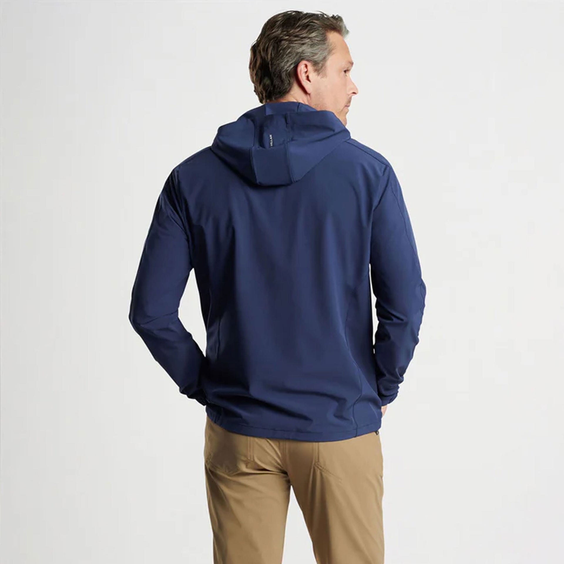 PM QUEST HALF ZIP HOODIE BRICK BLACK / L