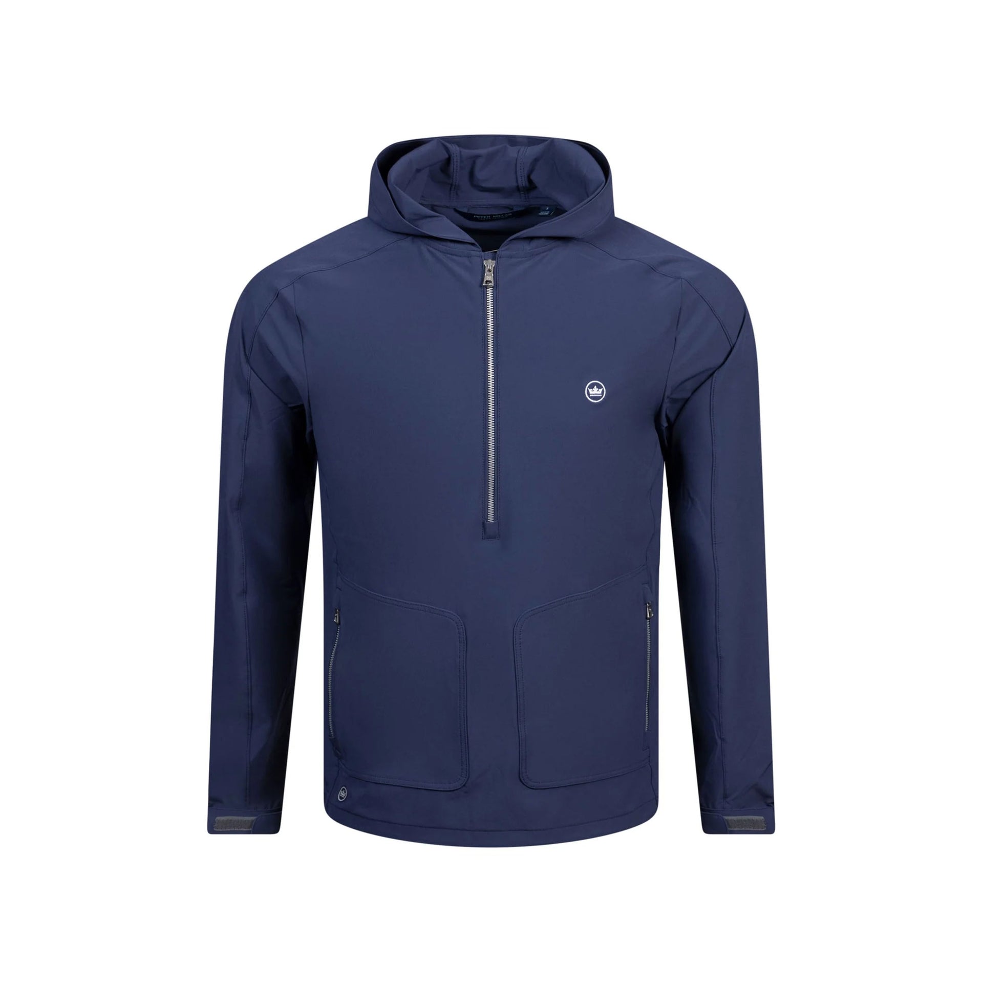 PM QUEST HALF ZIP HOODIE BRICK BLACK / L