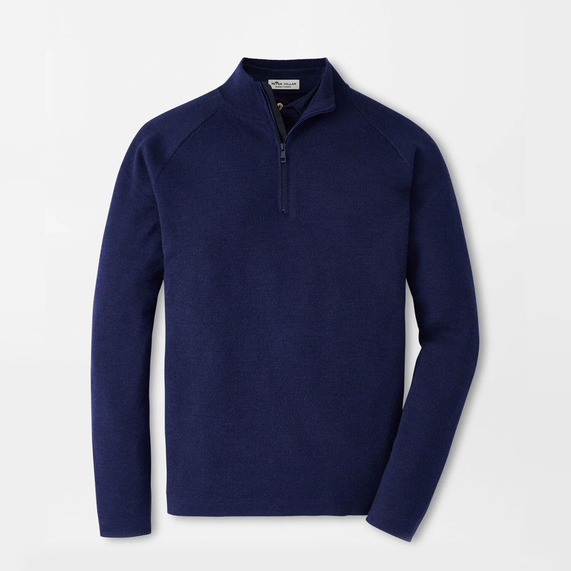 PM MENS HOLMES QUARTER ZIP SWEATER NAVY / L