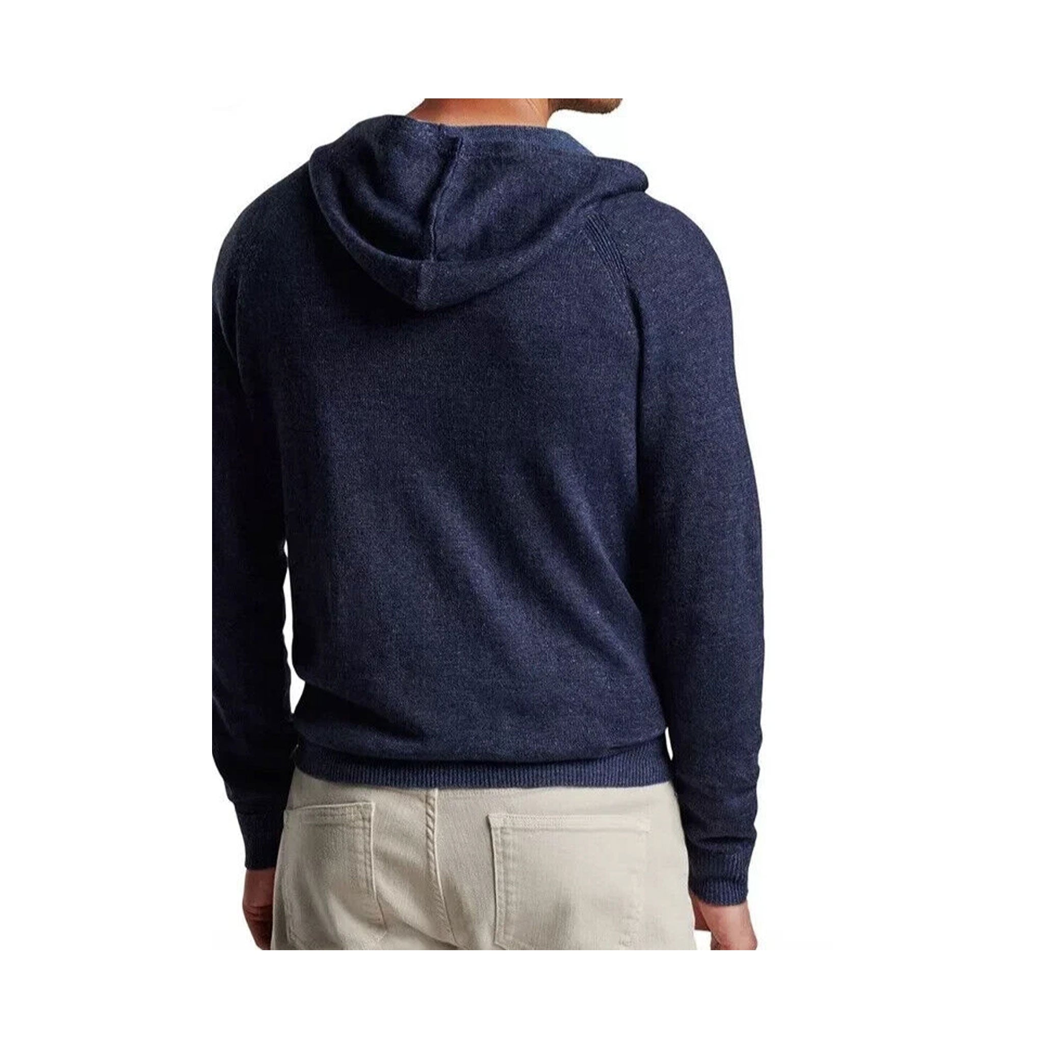 PM MENS HOLDEN QUARTER ZIP HOODIE SWEATER NAVY / L