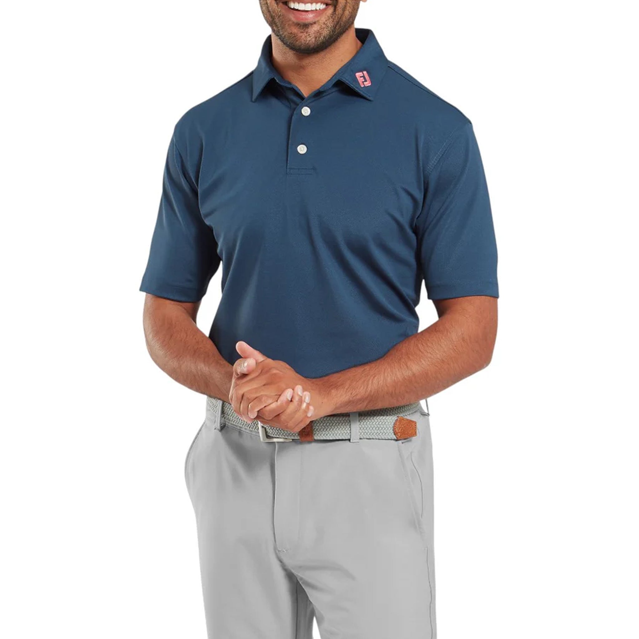 FJ POLO STRETCH PIQUE SOLID DARK DENIM L