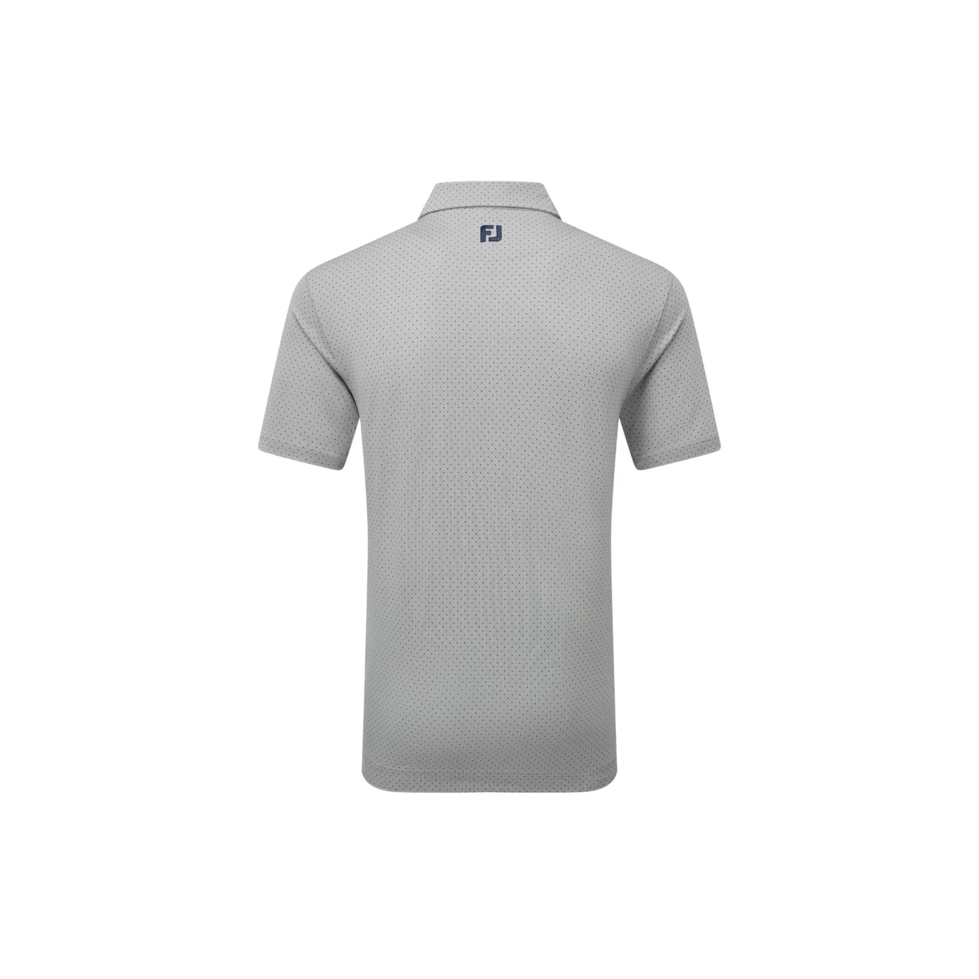 FJ STRETCH LISLE DOT PRINTED GREY/NAVY L