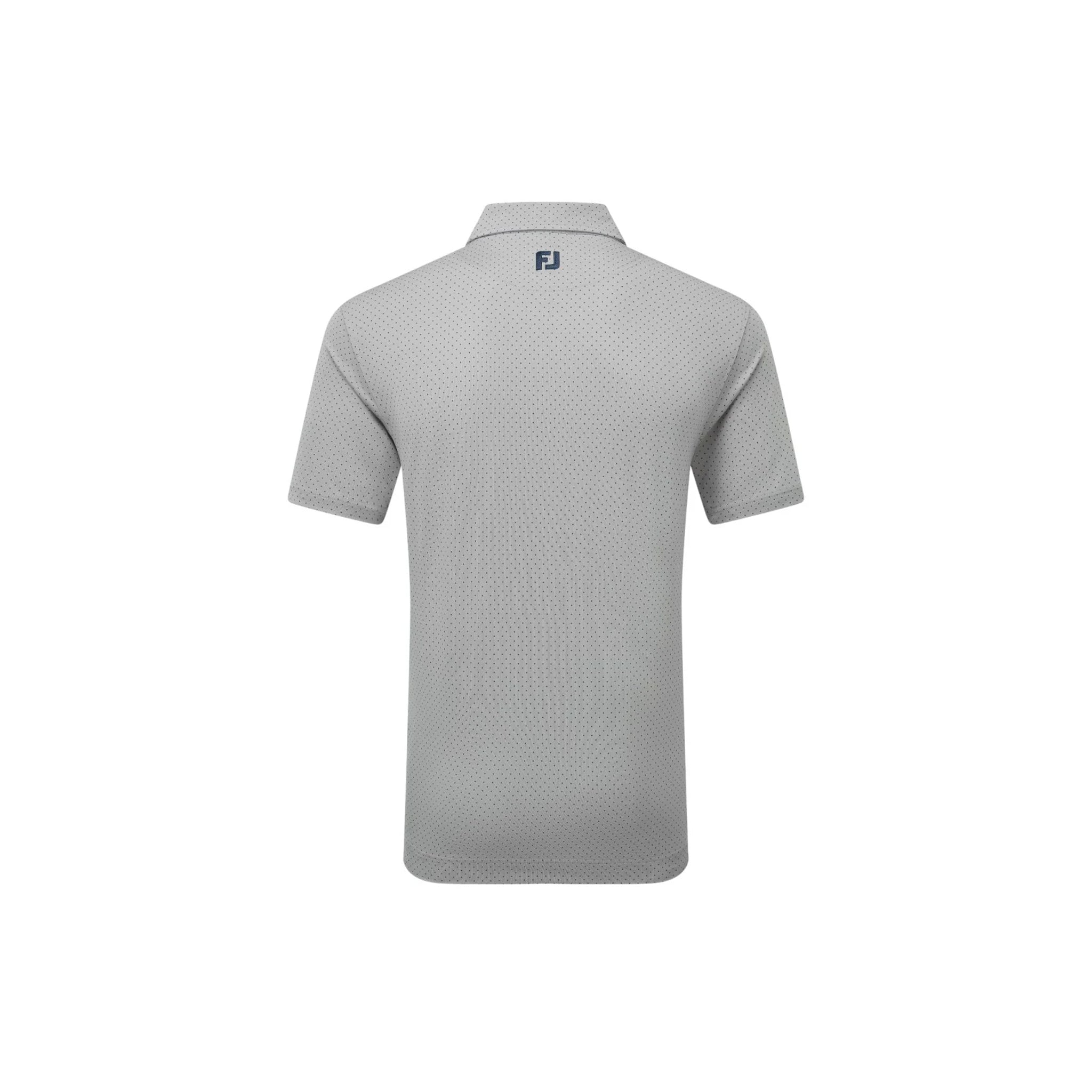 FJ STRETCH LISLE DOT PRINTED GREY/NAVY L