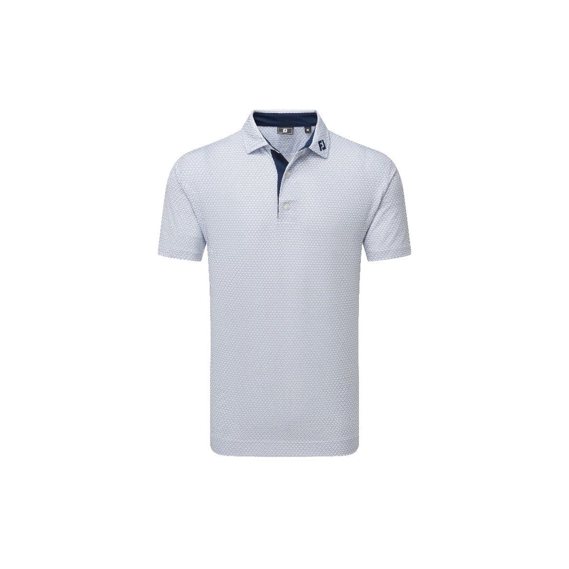 FJ DECO DIAMOND PRINT LISLE WHT/NVY 3XL