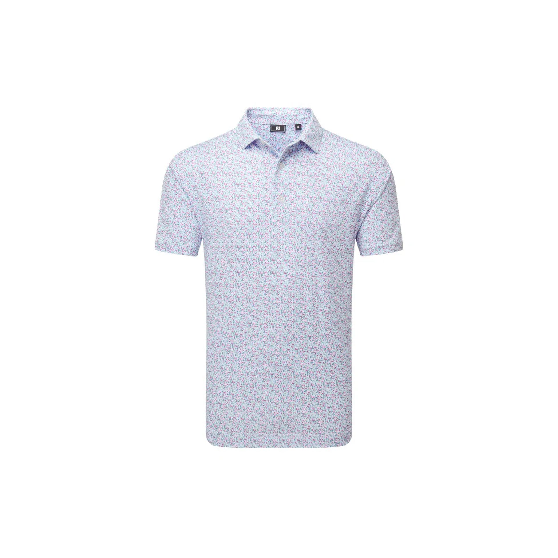 FJ GAMER PRINT PIQUE WHT/ABLUE/HIGH TIDE/MAGENTA 3XL