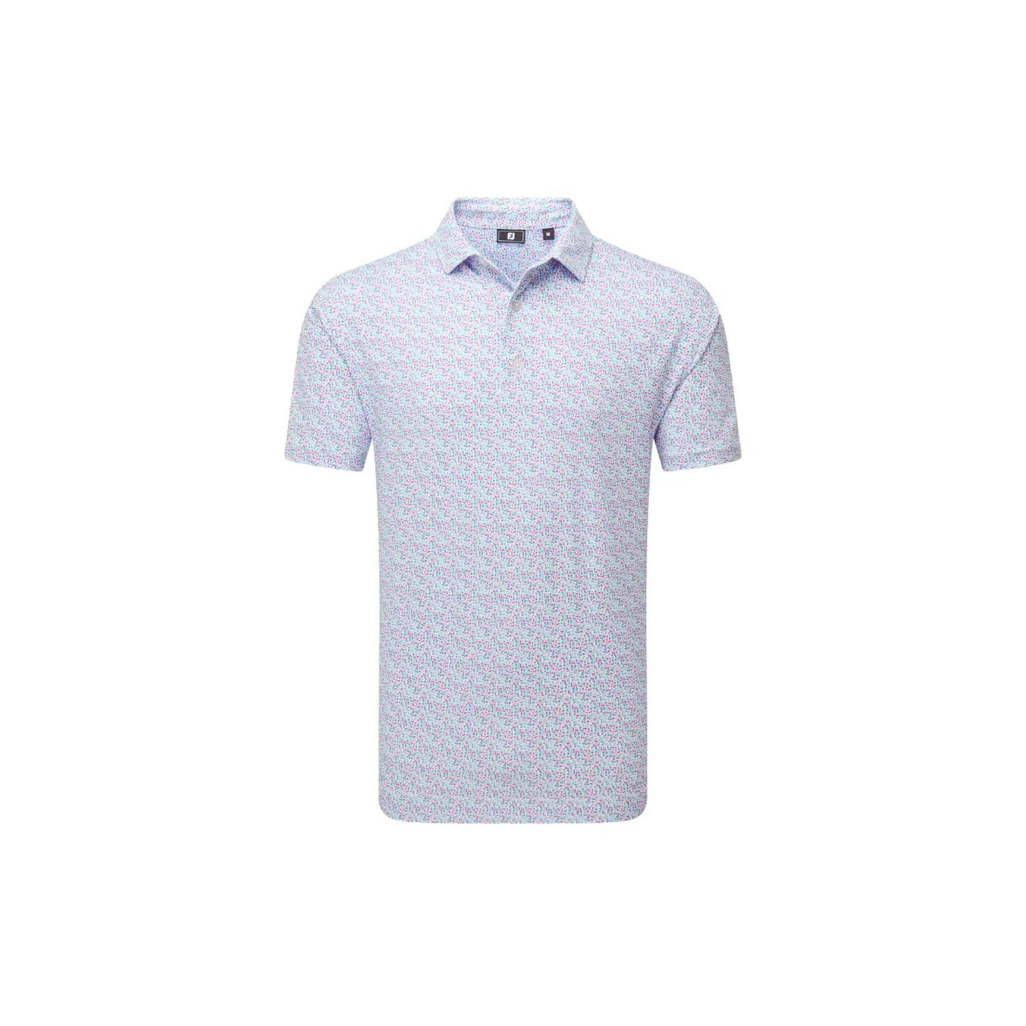 FJ GAMER PRINT PIQUE WHT/ABLUE/HIGH TIDE/MAGENTA 3XL