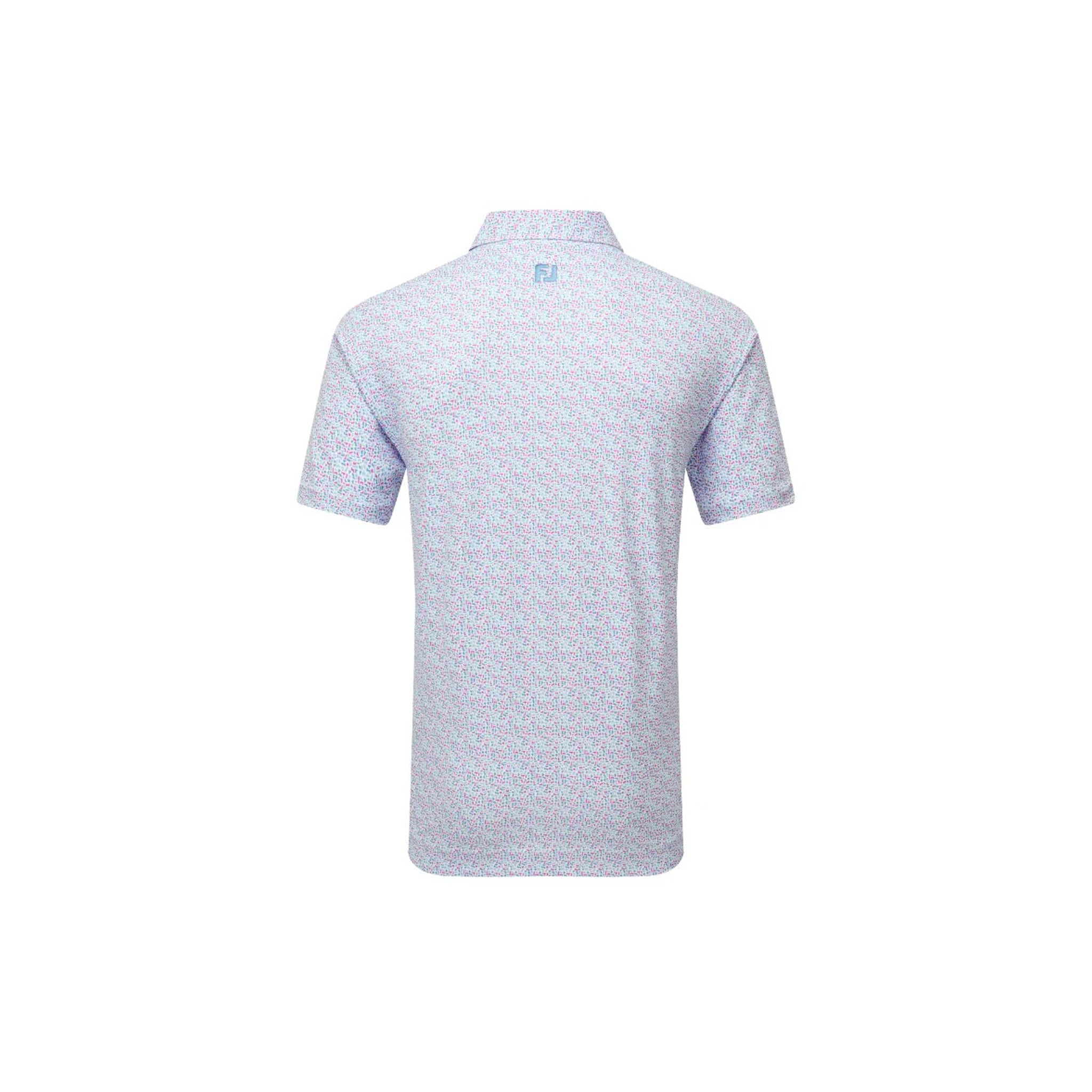 FJ GAMER PRINT PIQUE WHT/ABLUE/HIGH TIDE/MAGENTA XL