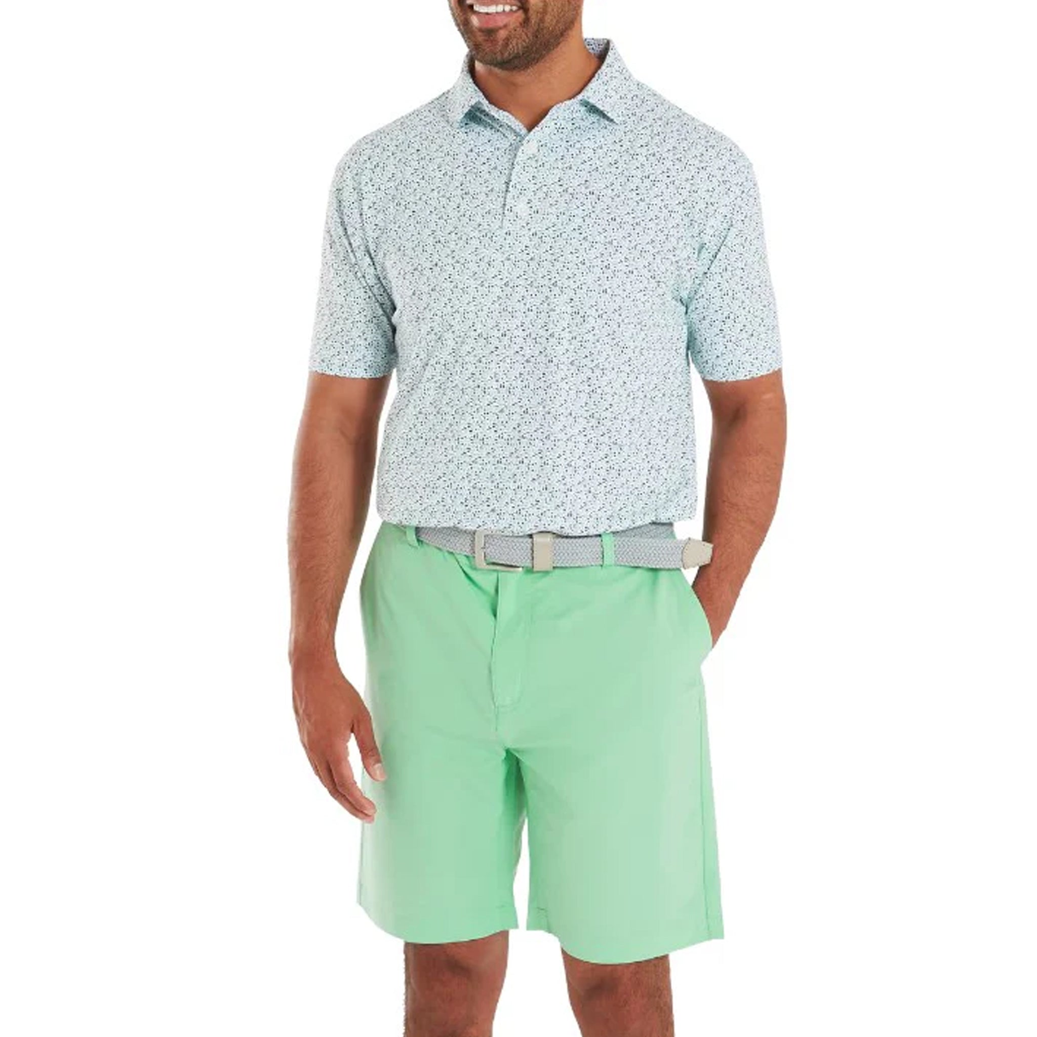 FJ GAMER PRINT PIQUE WHT/STEEL BLUE/NVY/SEAFOAM 3XL