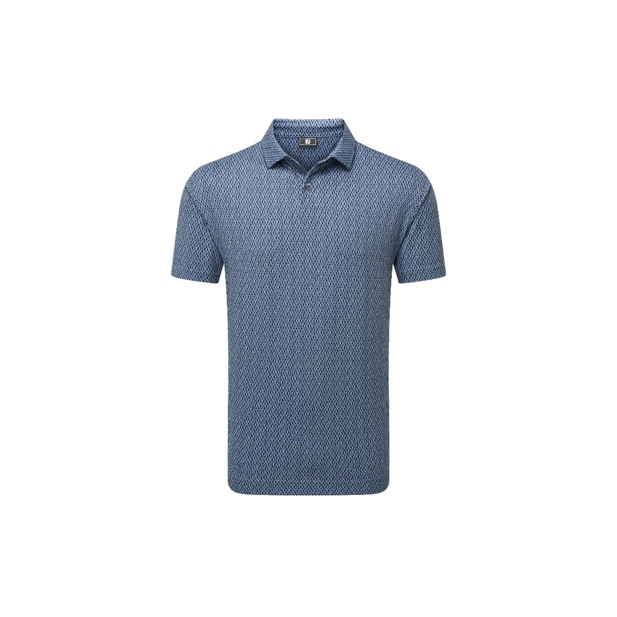 FJ MODERNIST GEO PIQUE STEEL BLUE/NVY 3XL