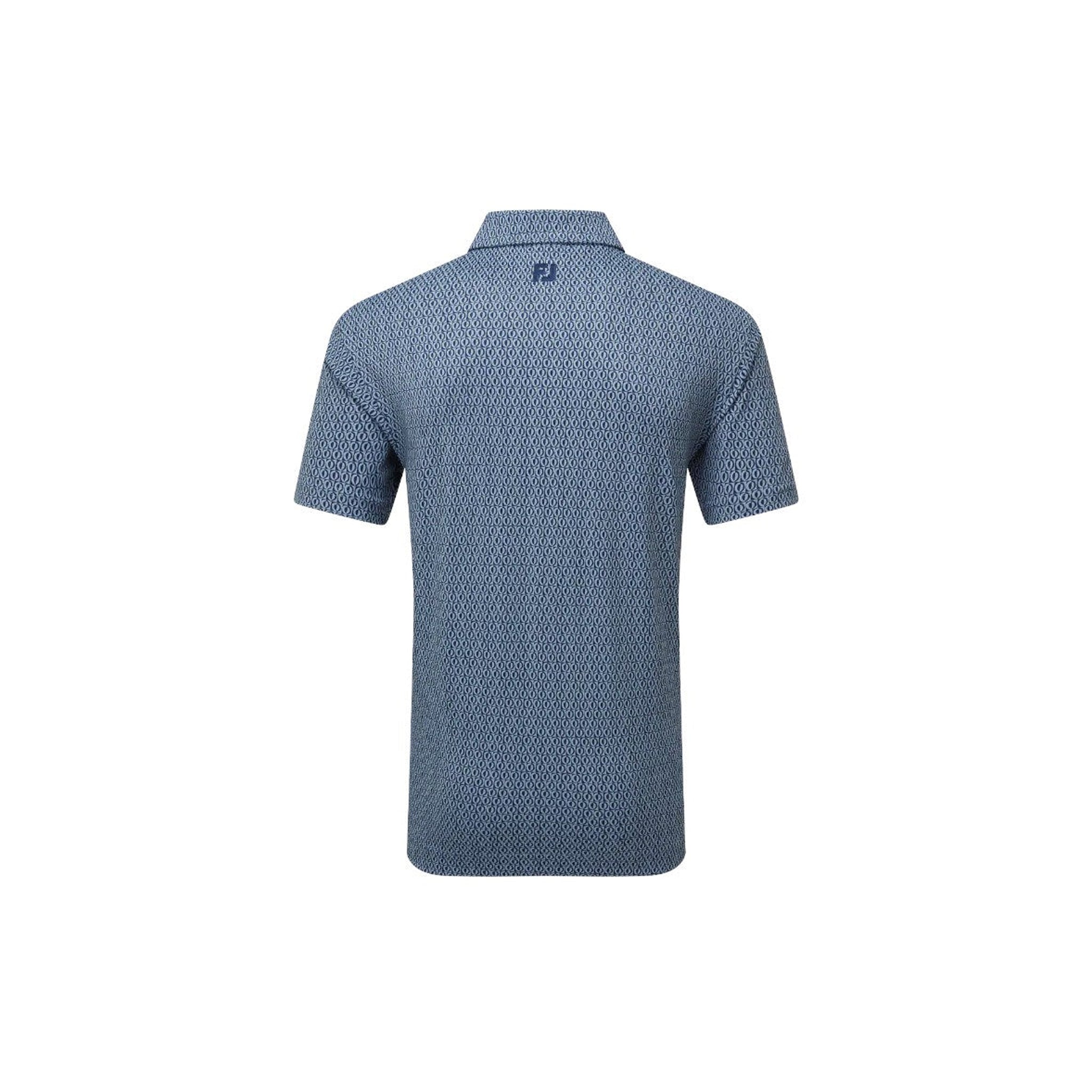 FJ MODERNIST GEO PIQUE STEEL BLUE/NVY XL