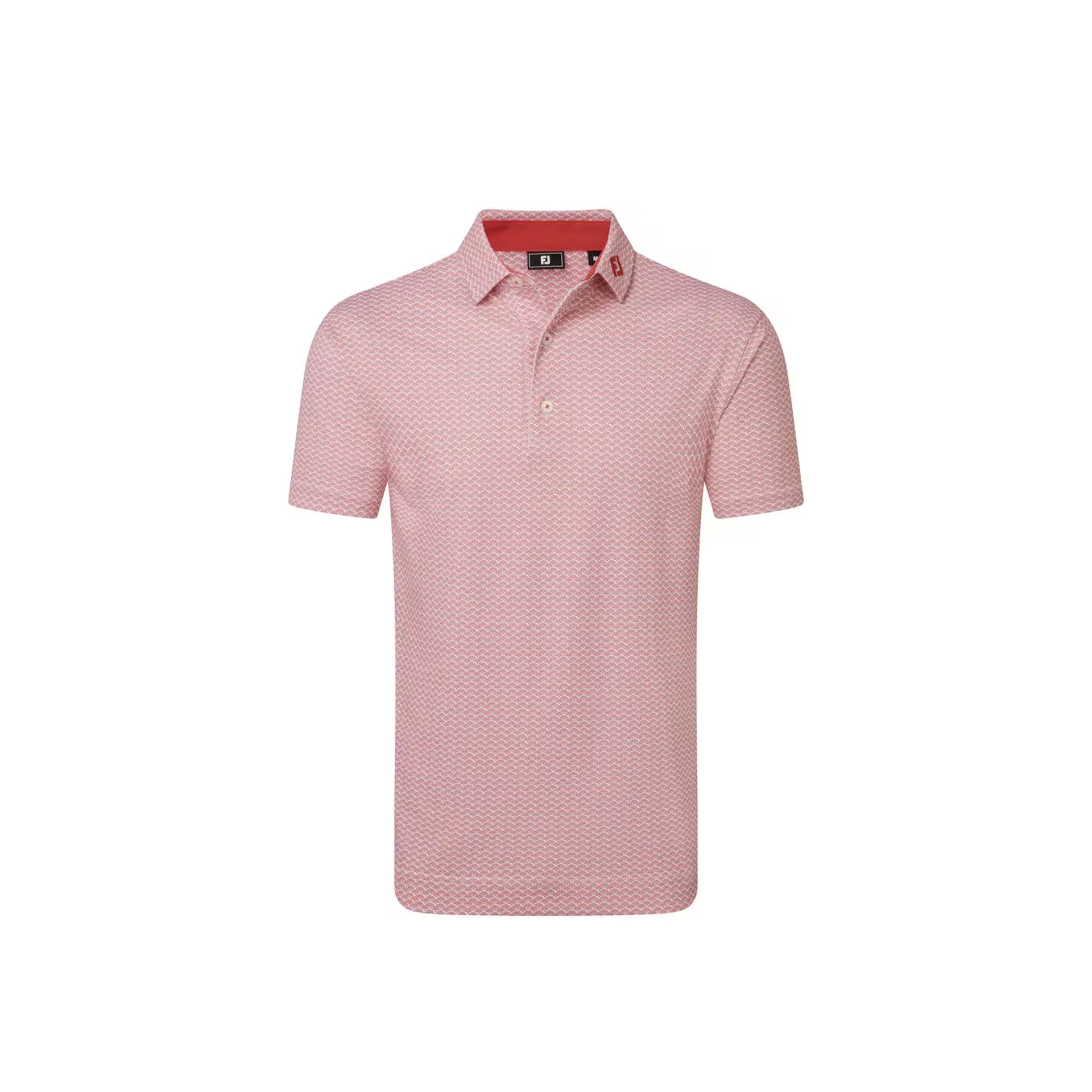 SCALLOP GEO PIQUE NANTUCKET RED