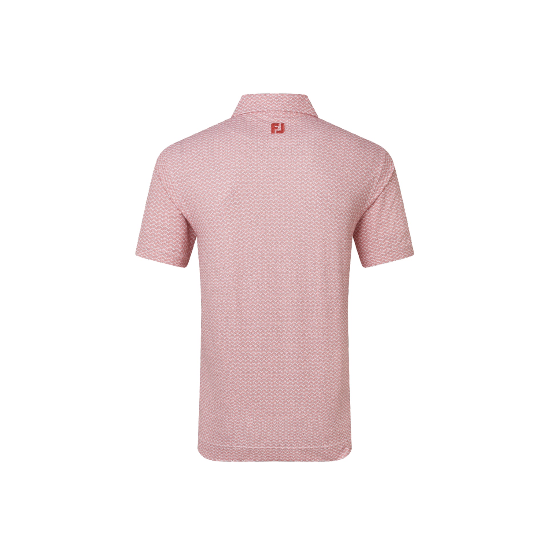 SCALLOP GEO PIQUE NANTUCKET RED