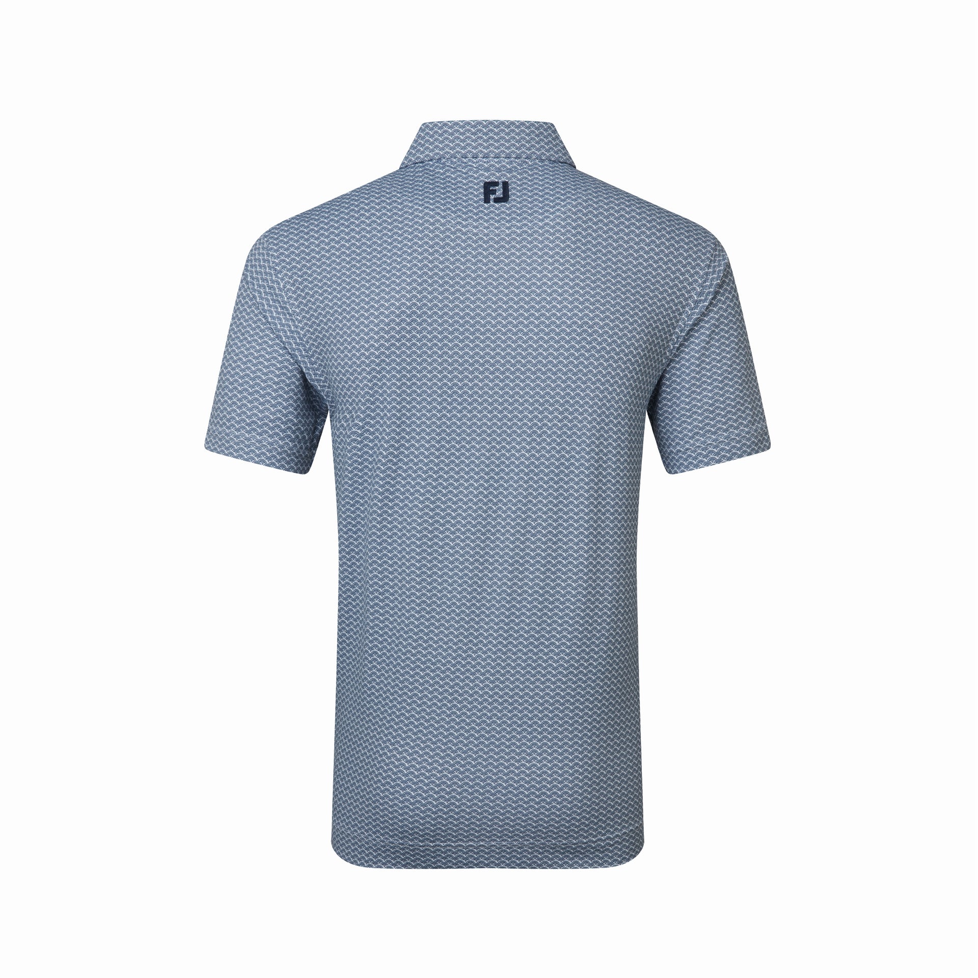 SCALLOP GEO PIQUE NAVY