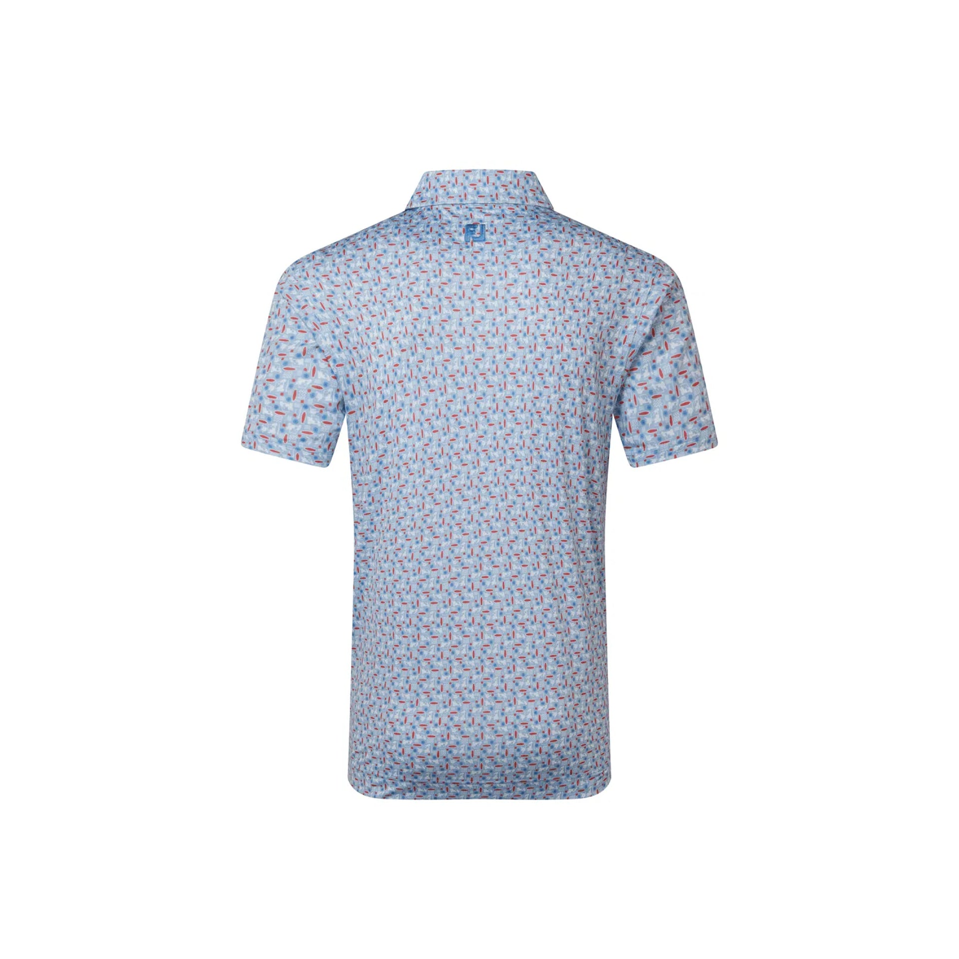 FJ SURFS UP PRINT LISLE WHITE/CHAMBRAY/NANTUCKET RED/COASTAL BLUE