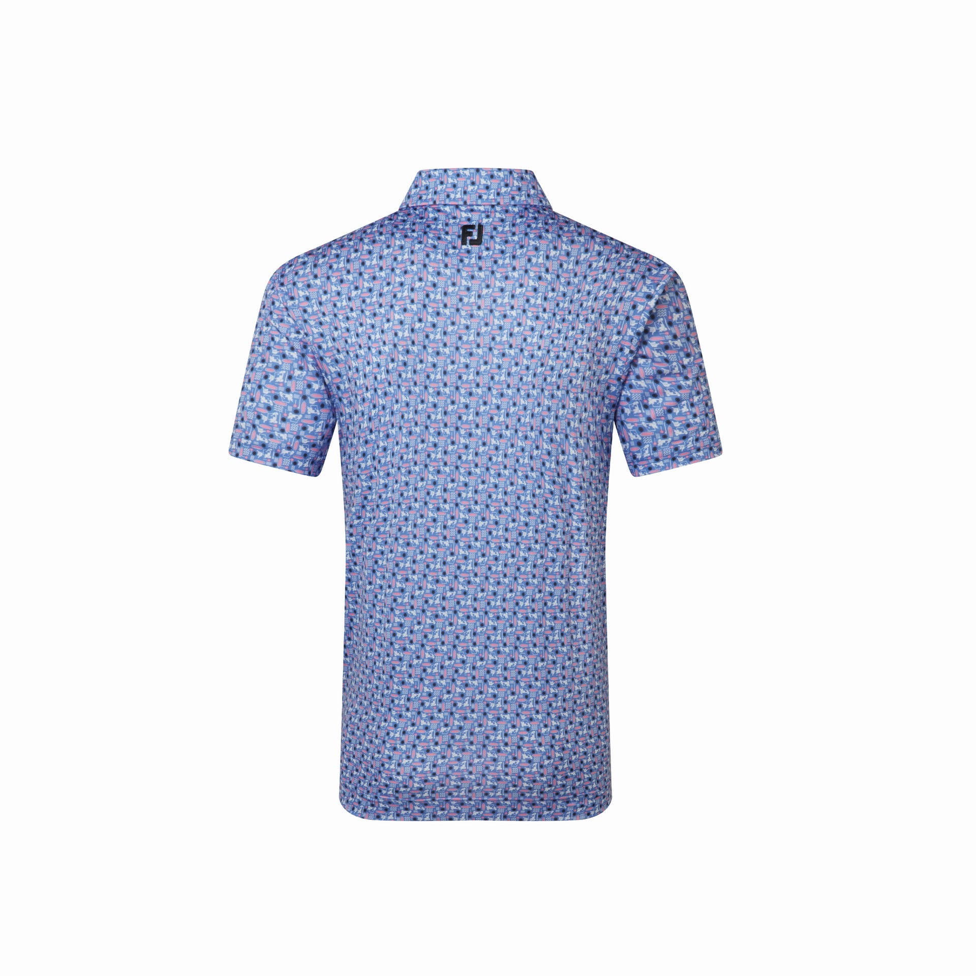 FJ SURFS UP PRINT LISLE WHITE/VIVID VIOLET/PINK POP/BLACK