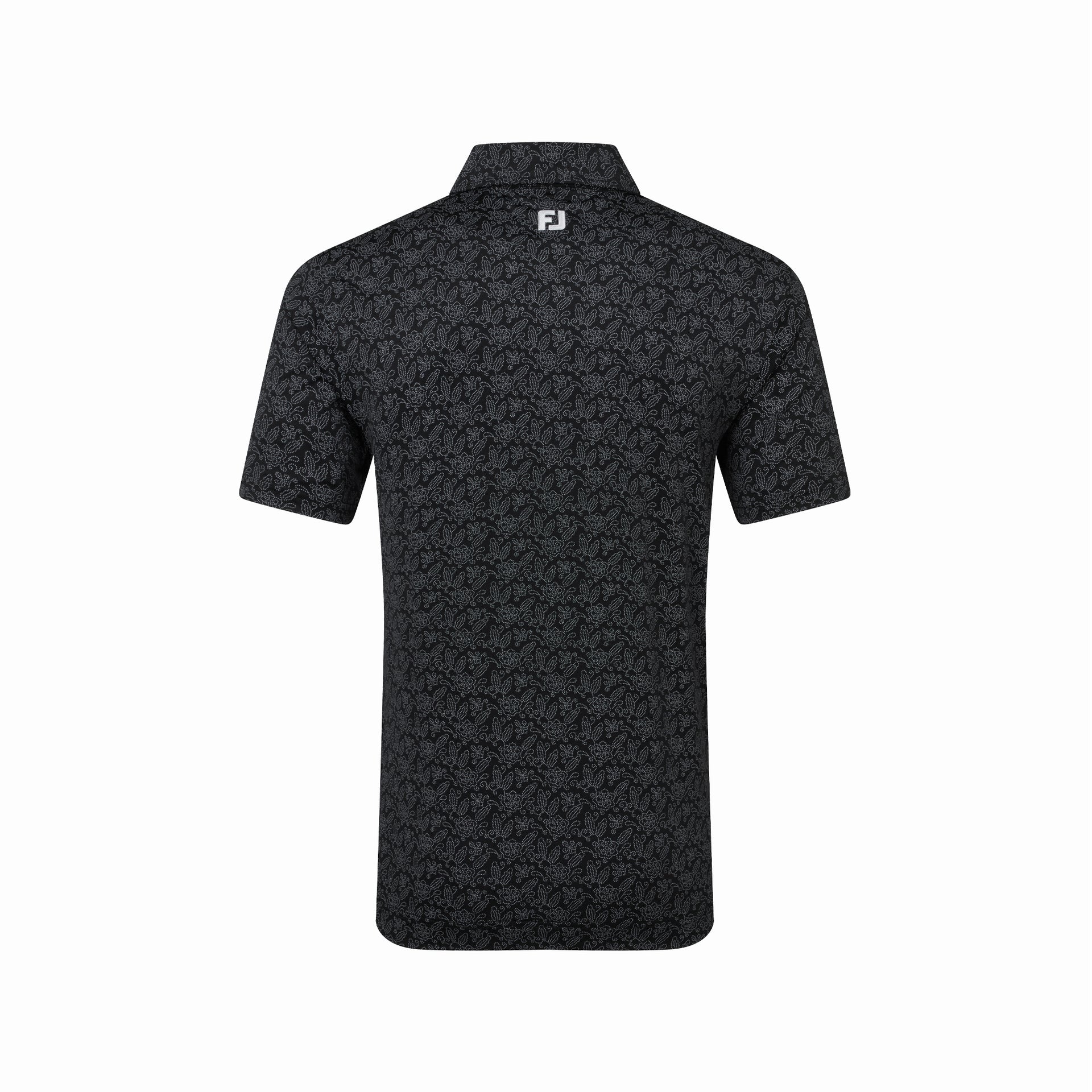 WINGTIP FLORAL LISLE BLACK / WHITE