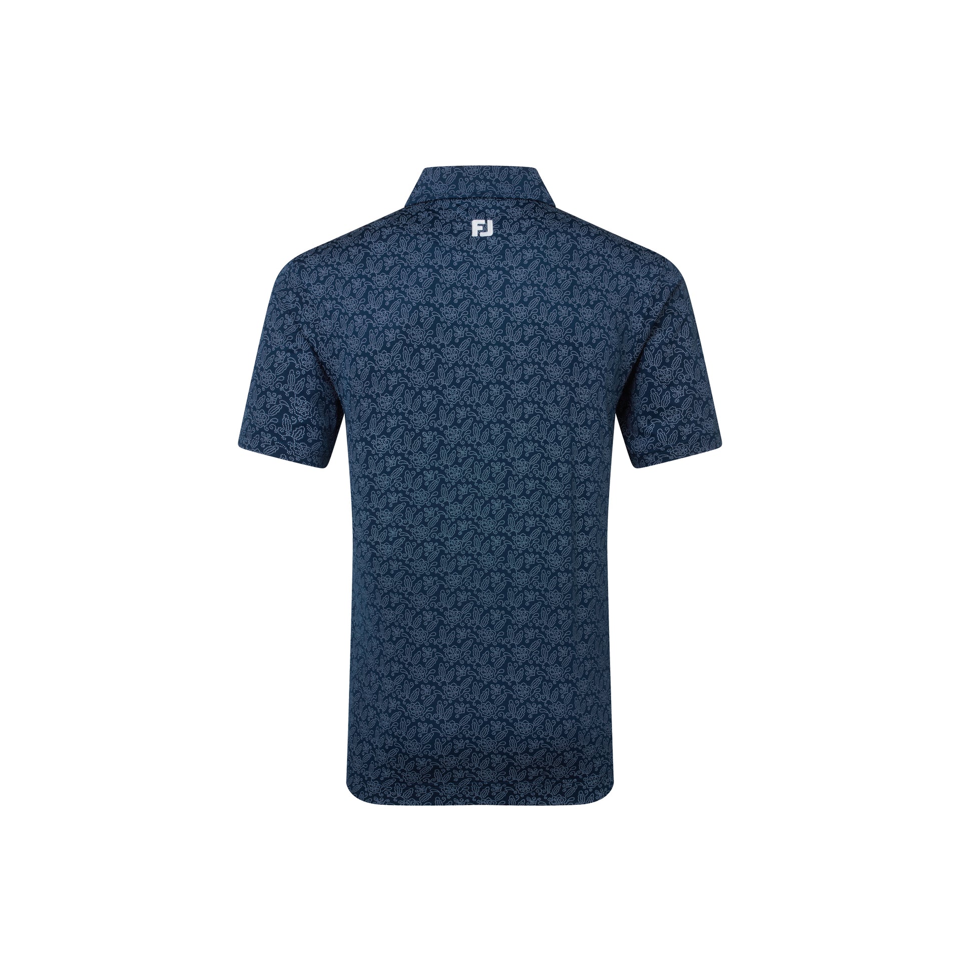 WINGTIP FLORAL LISLE NAVY / WHITE