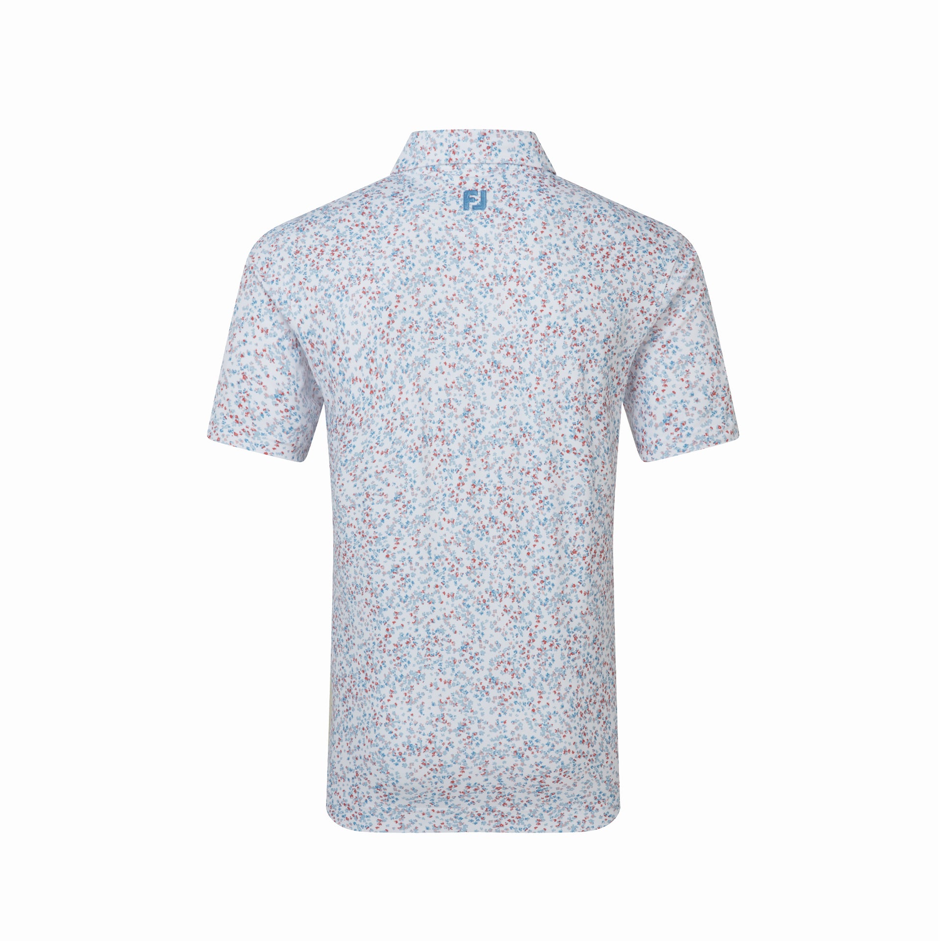 WATERCOLOUR FLORAL PRINT PIQUE WHITE / CHAMBRAY / NANTUCKET RED
